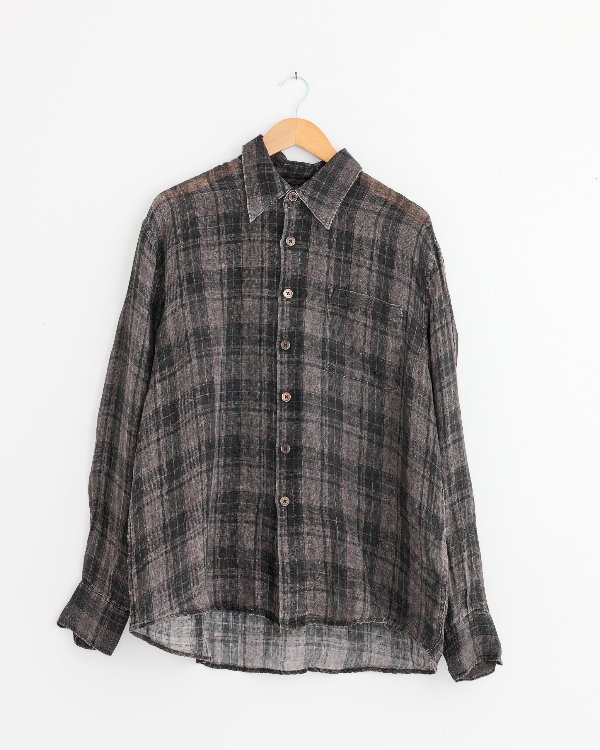 トップス our legacy ABOVE SHIRT Penumbra Check Above Shirt in Penumbra Check
