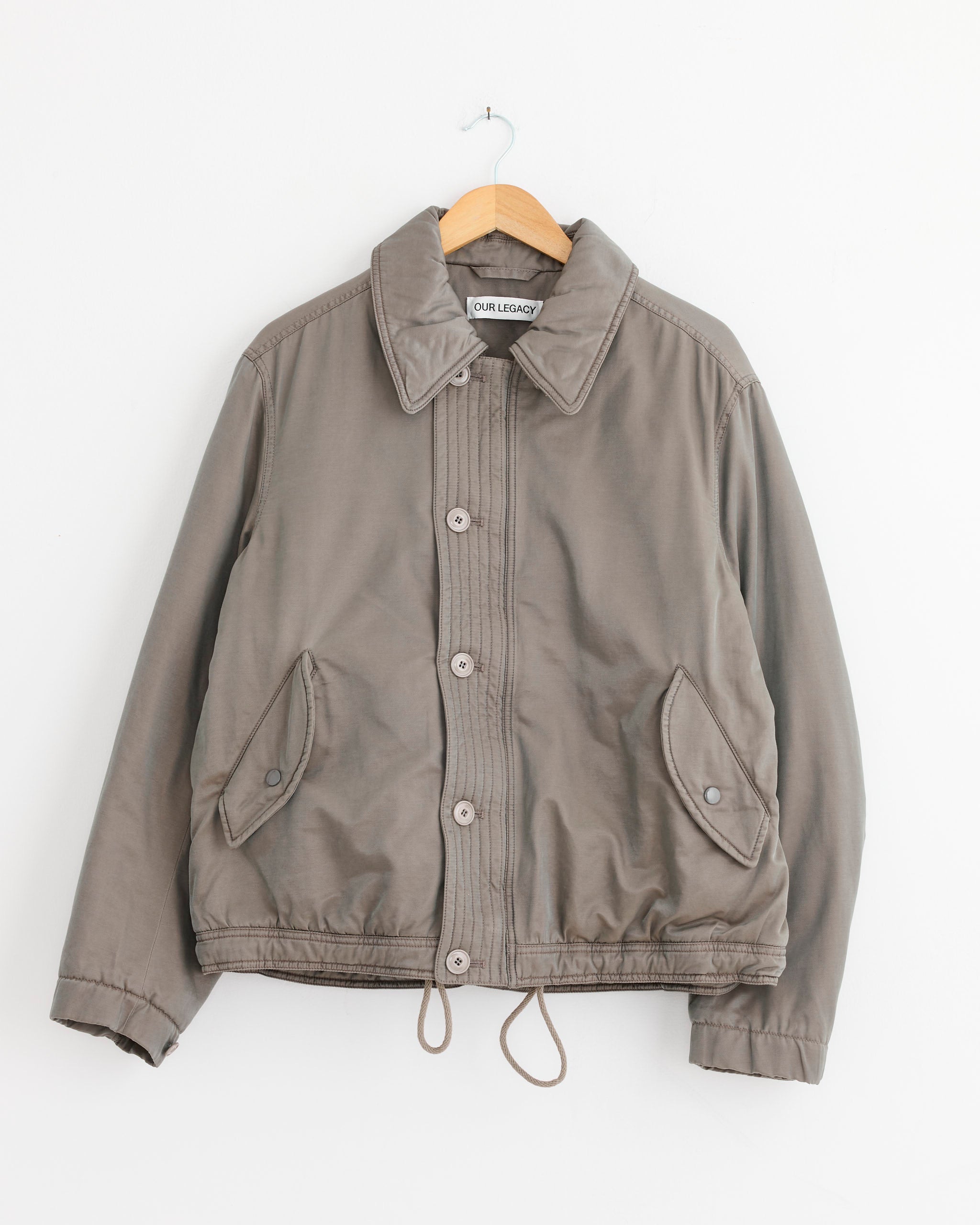 Auto Jacket in Taupe Smoke