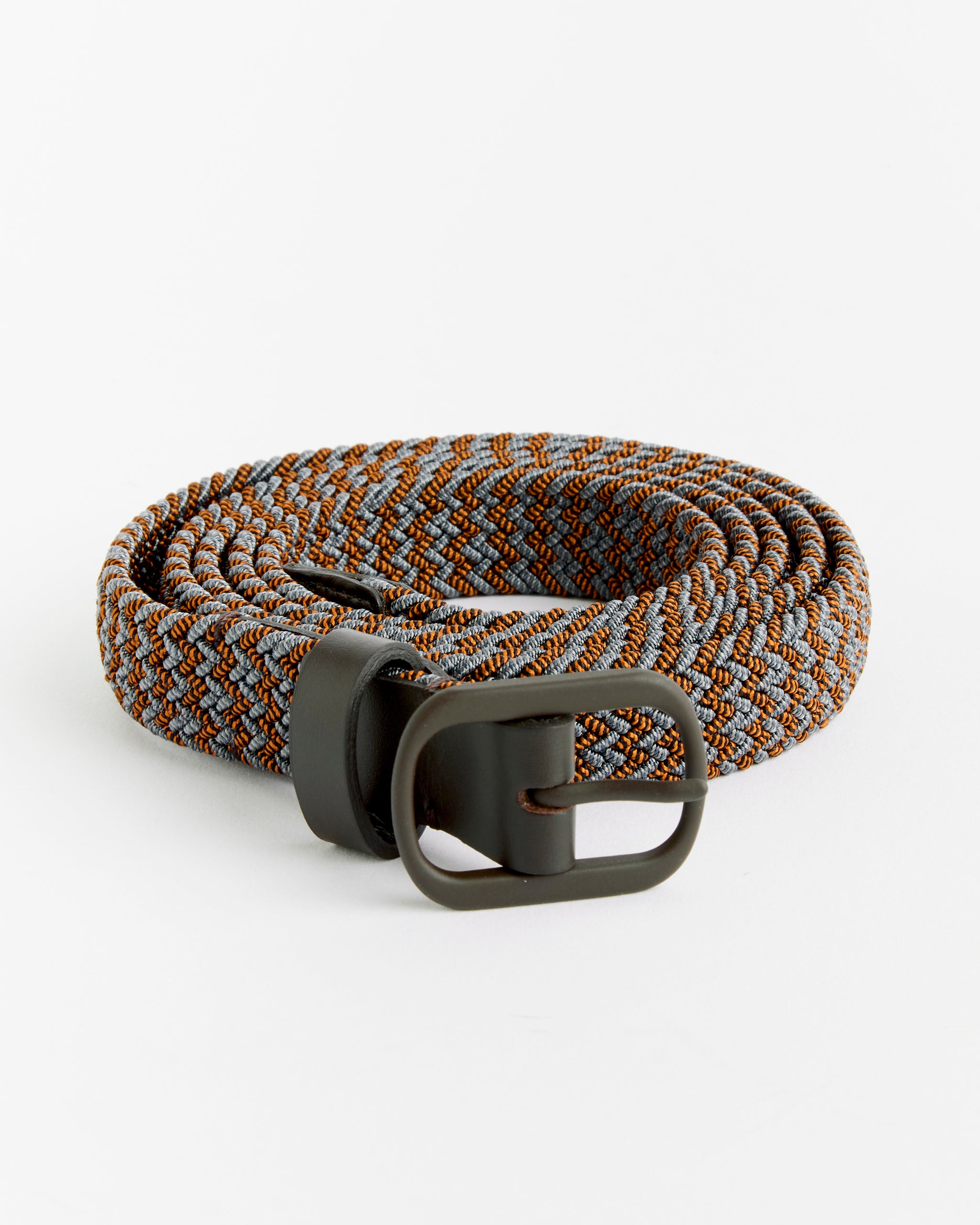 小物 HOMME PLISSE BELT Braided Belt in Brown