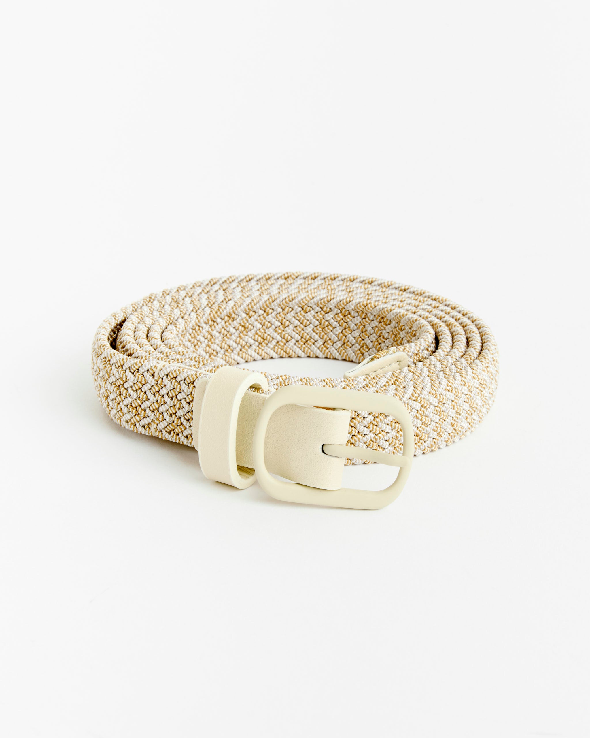 Braided Belt in Beige
