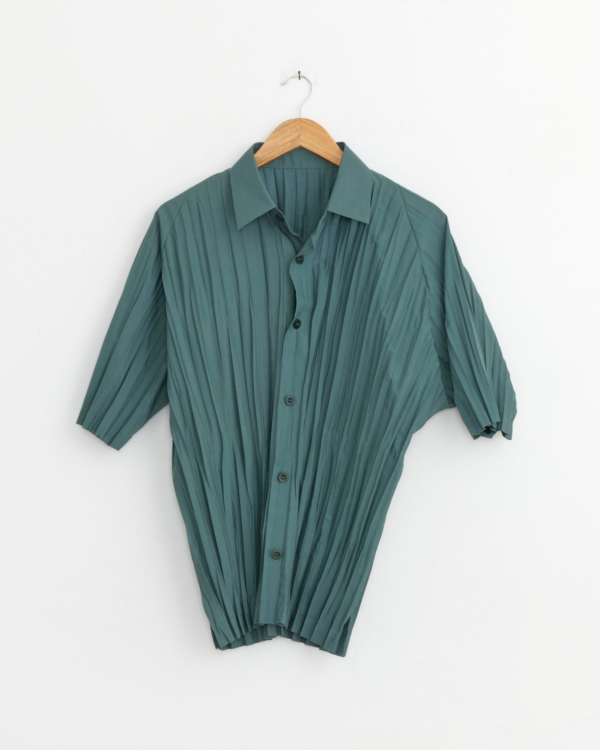 Wrinkle Shirt in Blue Grey