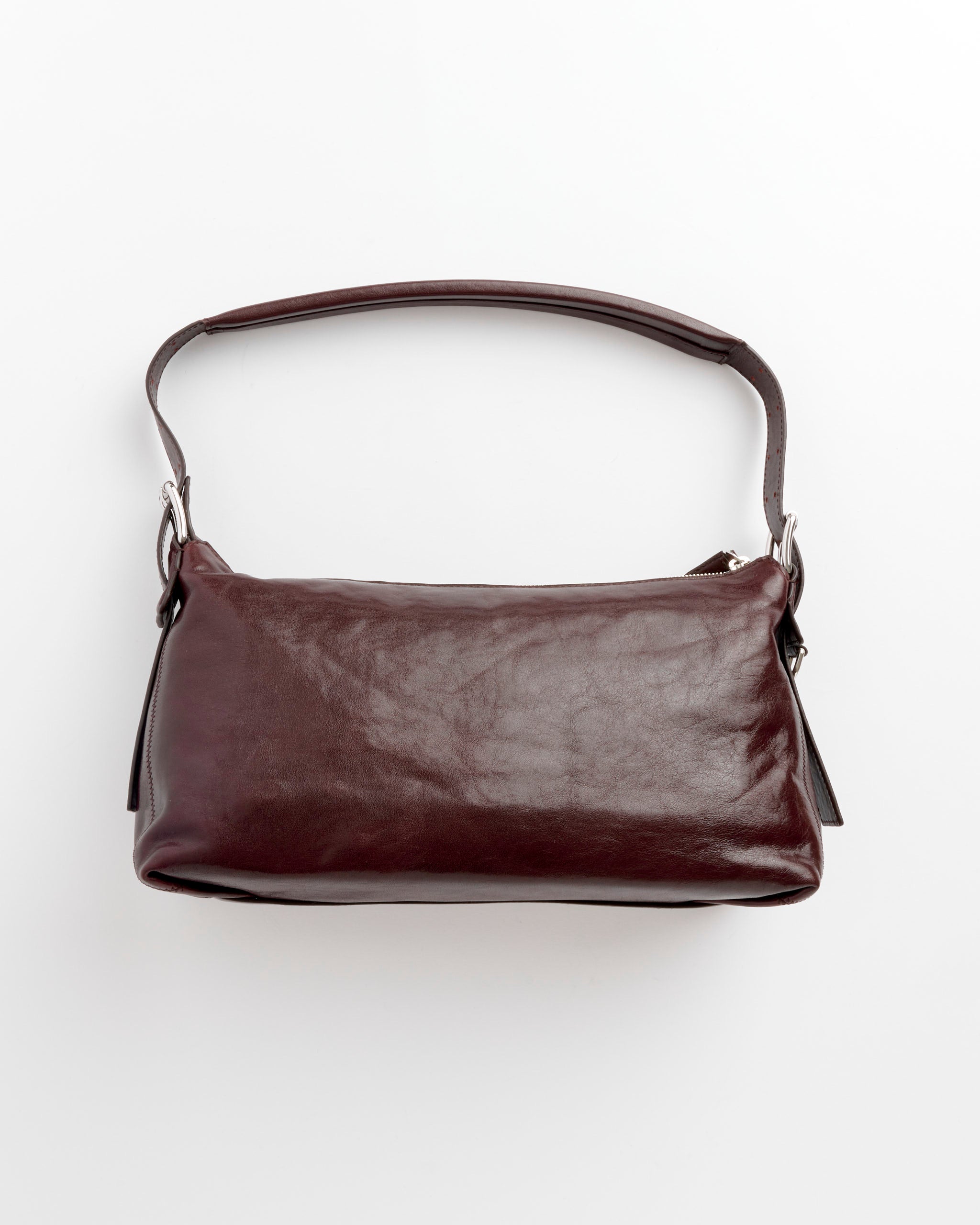 Belted Baguette Bag in Chianti