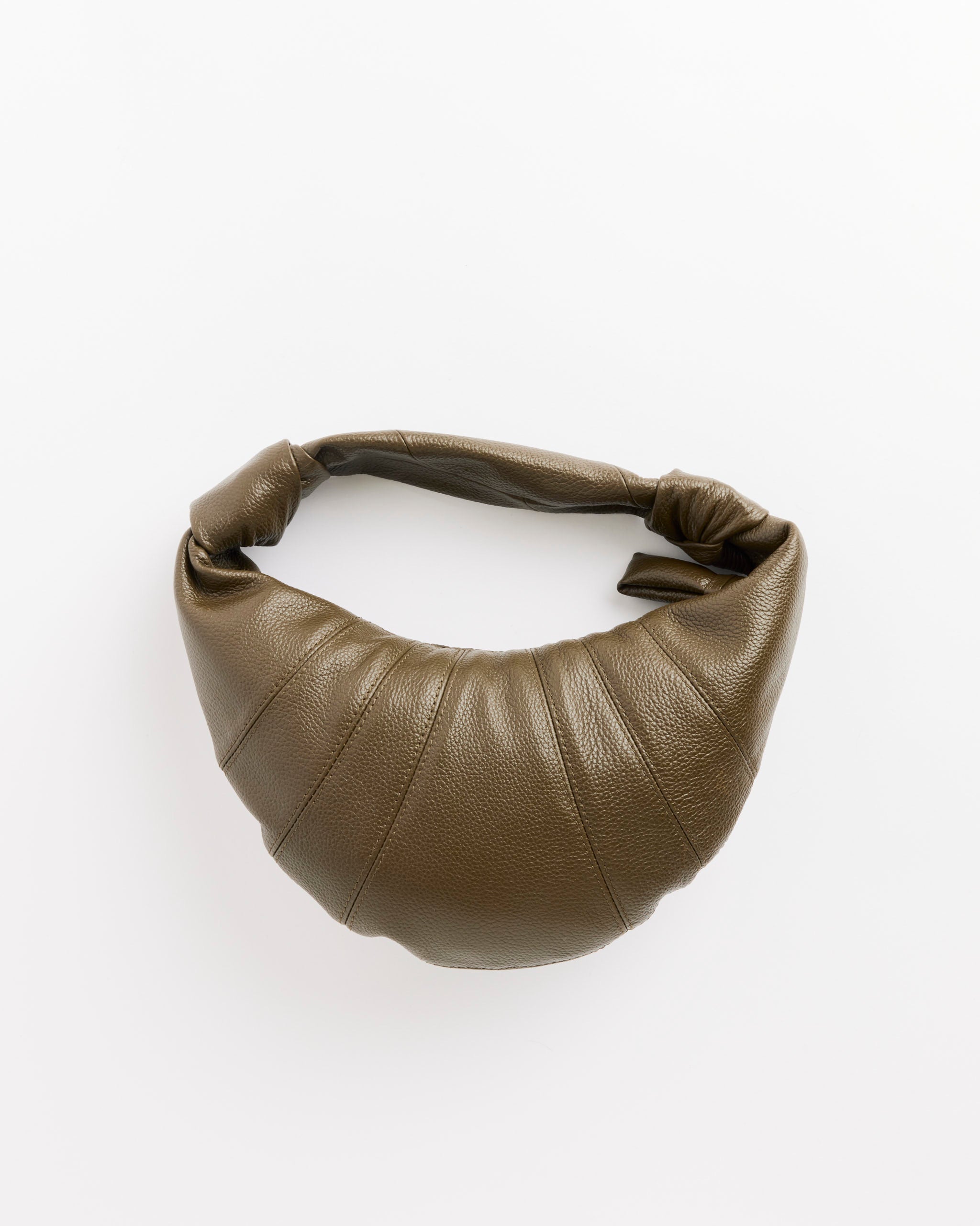 Mini Fortune Croissant Bag in Dark Olive
