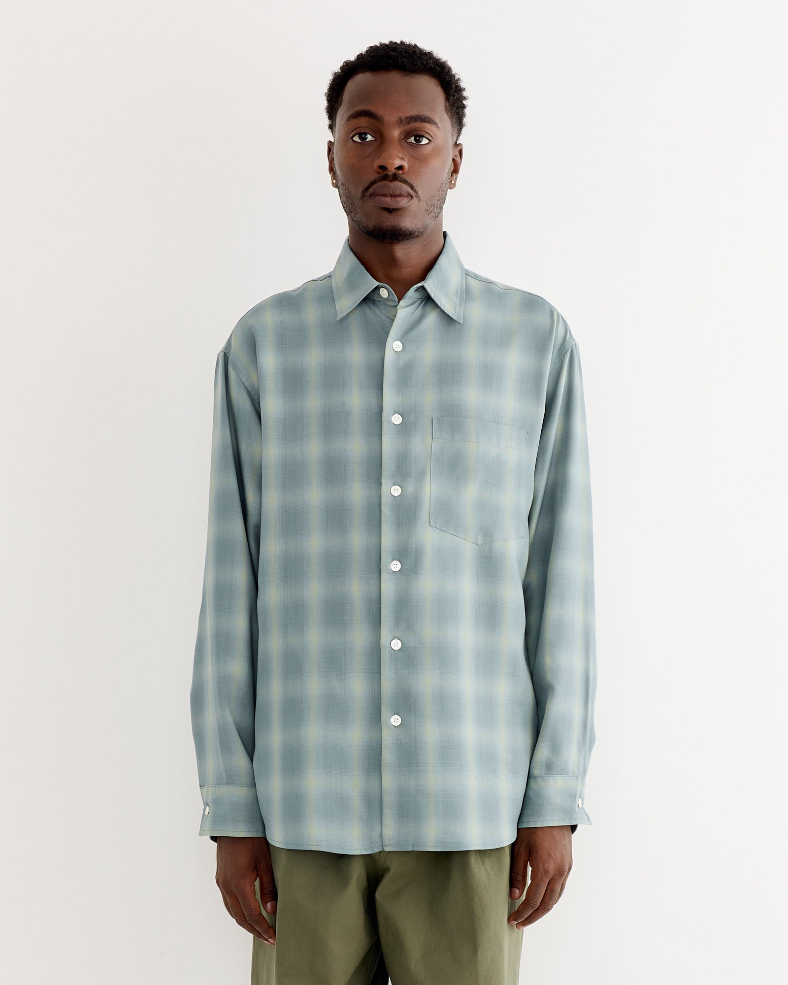 Routine Shirt in Tencel Ombre Azul