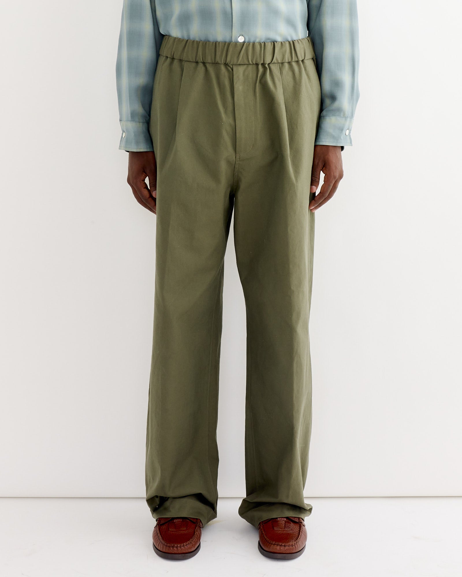 Kogai Pant in Duck Canvas Olive