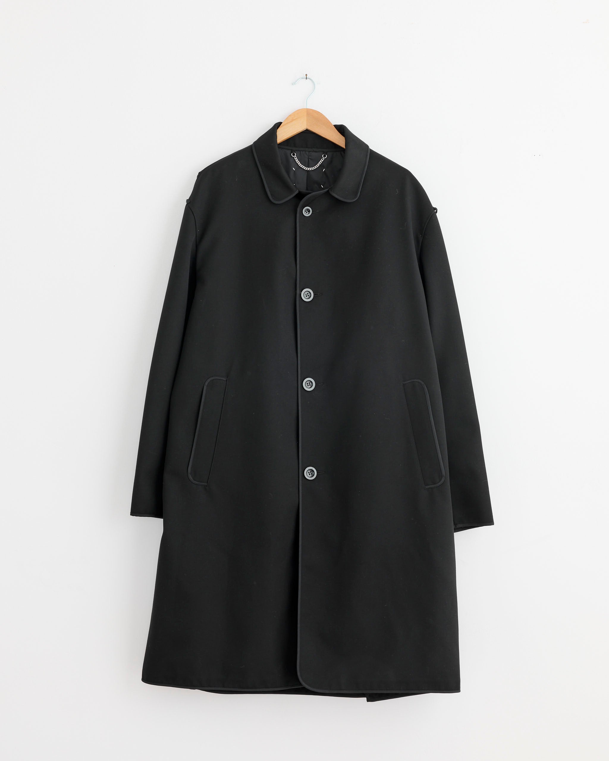 Reversible Coat in Black/Grey Check