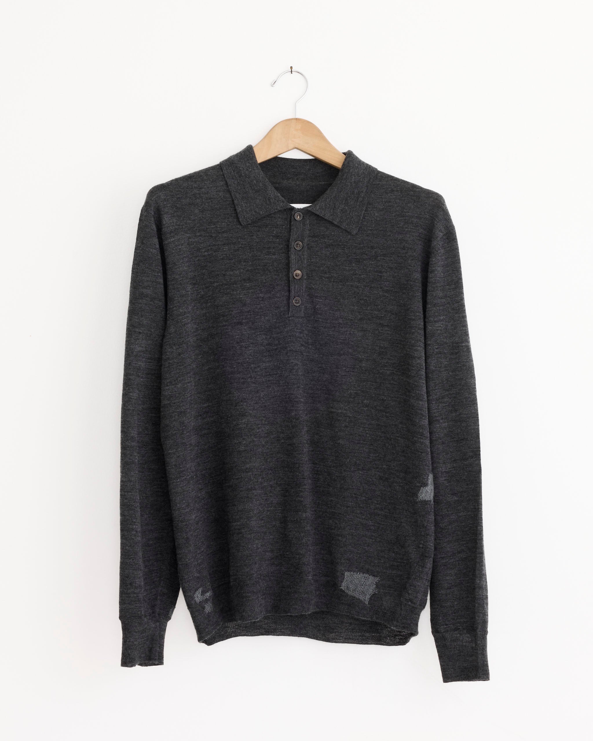 Polo Shirt in Medium Grey