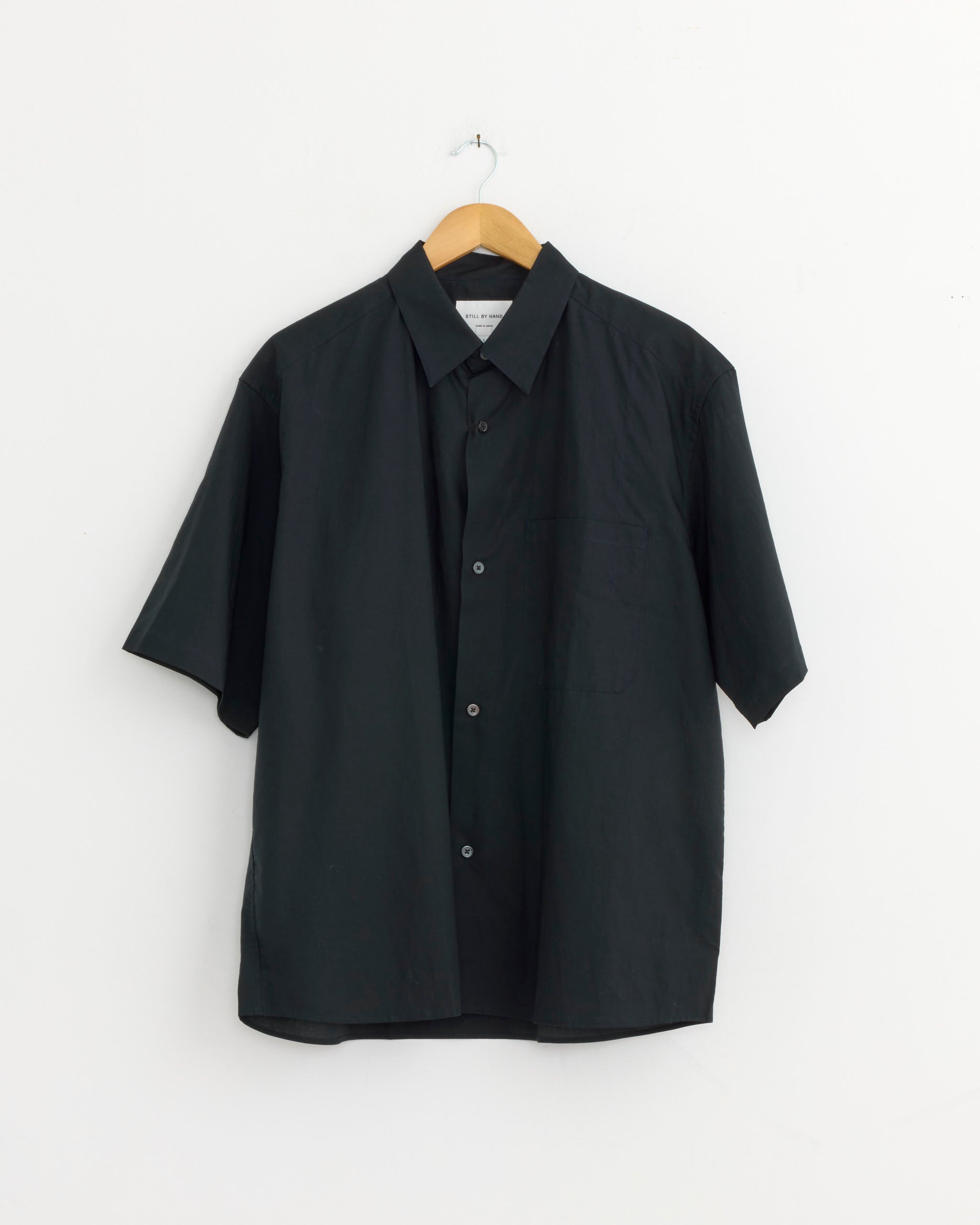 Half Sleeve Cotton Shirt in Navy