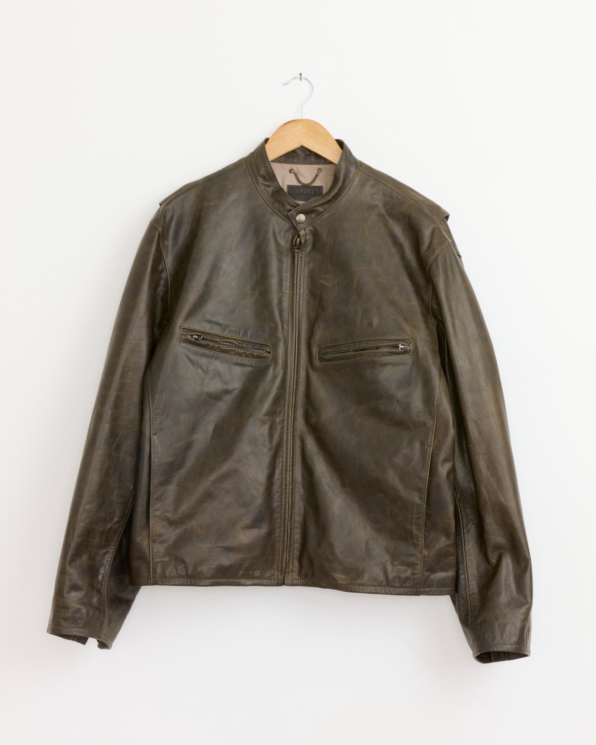 Boxy Biker Jacket in Bronze