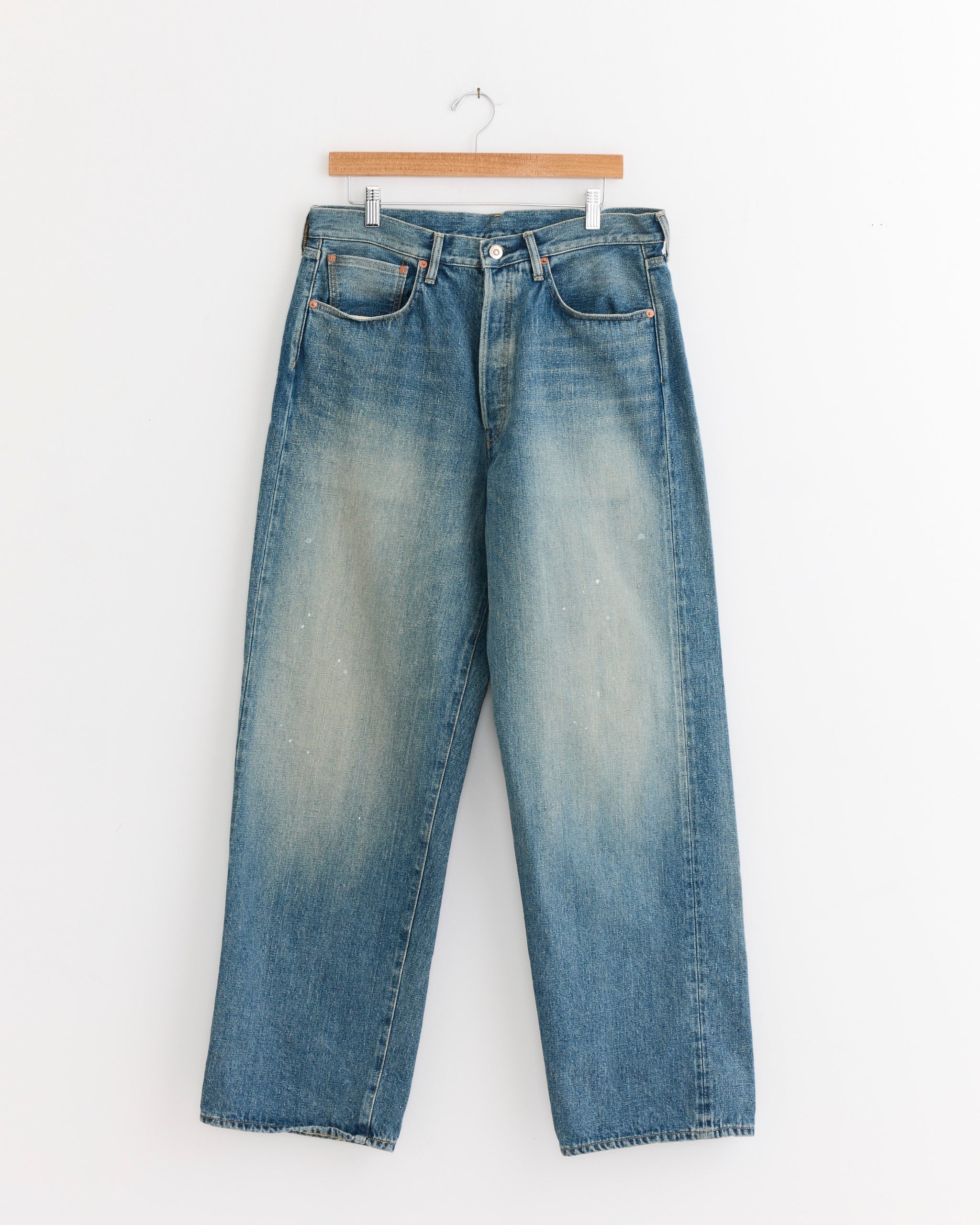 5 Pocket Straight Pant in Faded Indigo