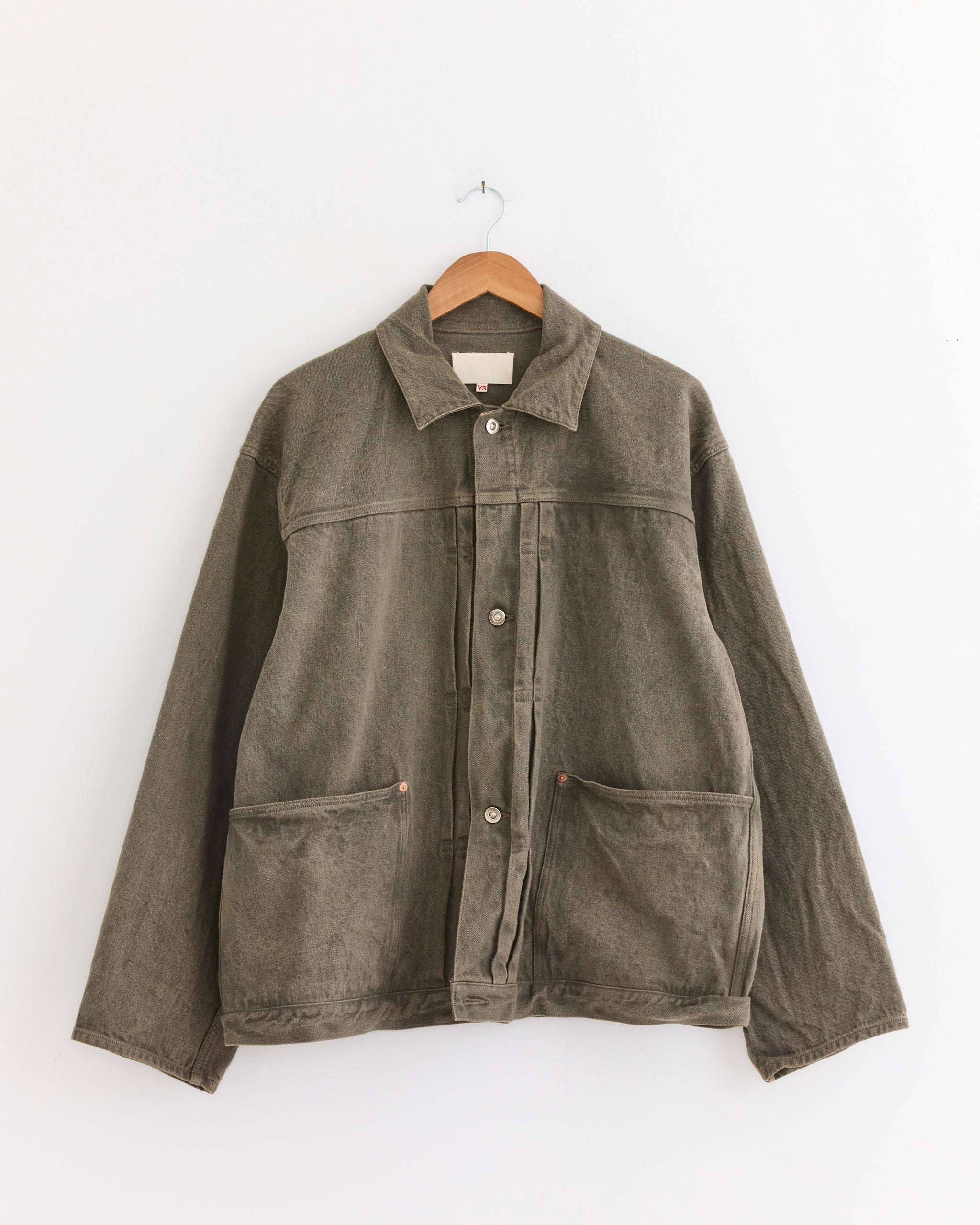 Pleats Jacket in Mugwort