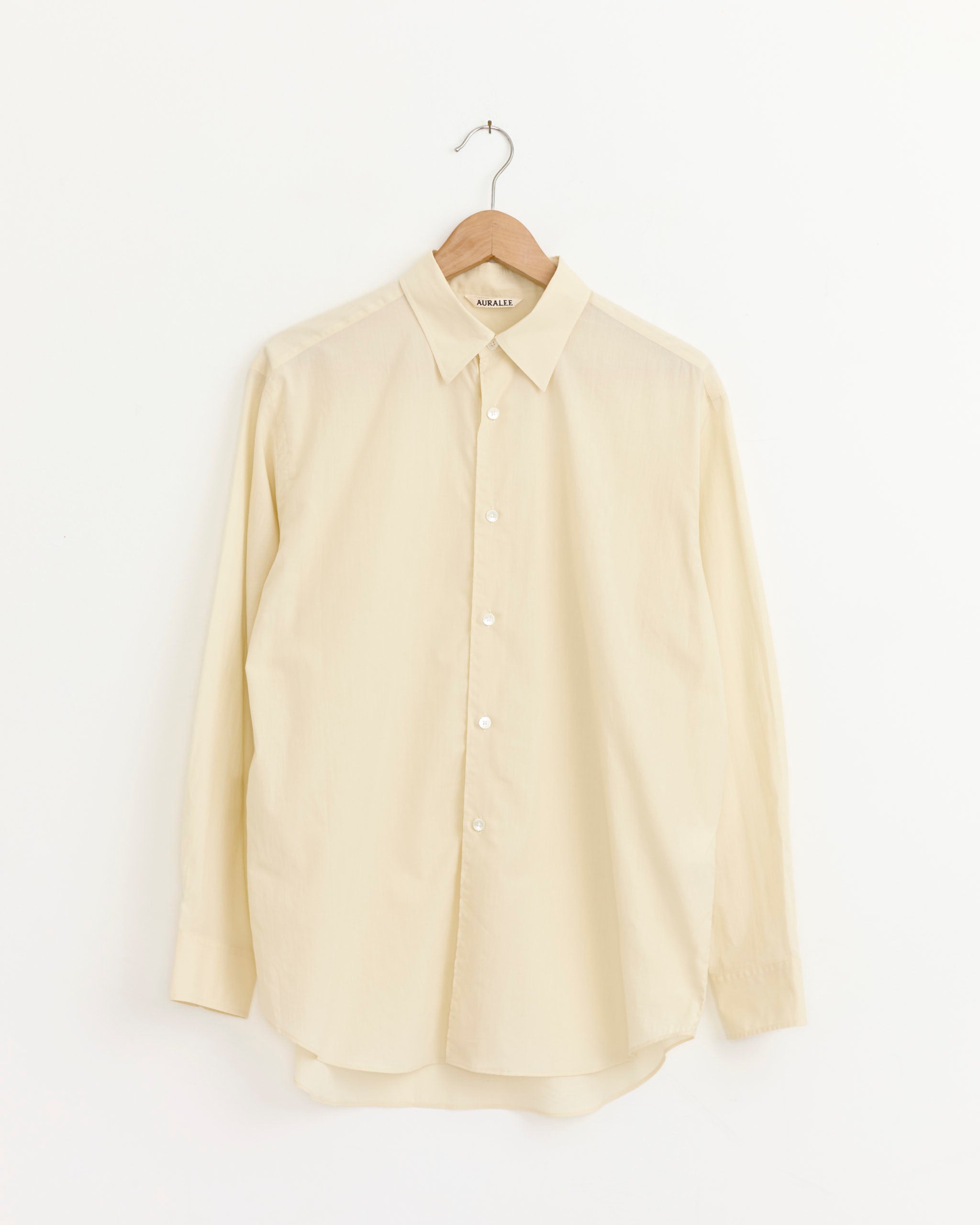 Super Fine Cotton Lawn Shirt in Ivory White