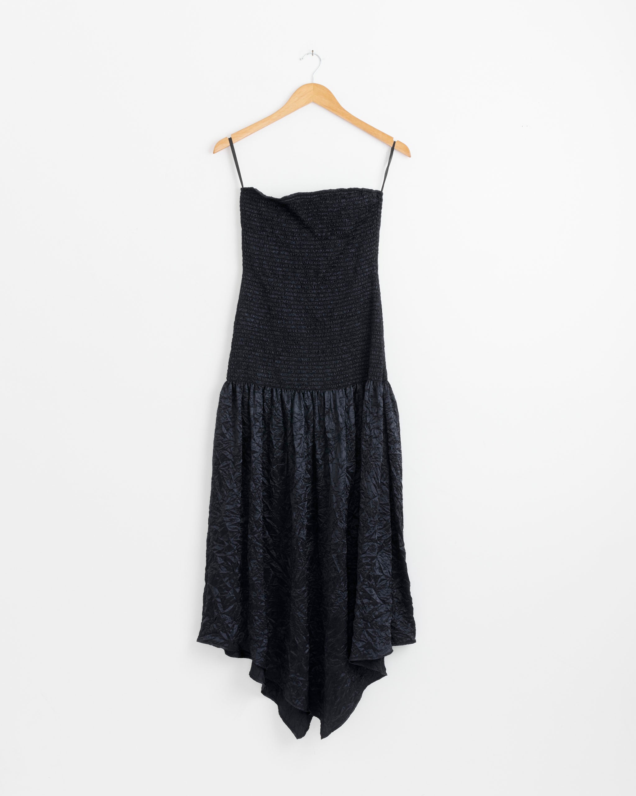 Smocked Strapless Maxi Dress in Midnight Smocked Strapless Maxi Dress in Midnight
