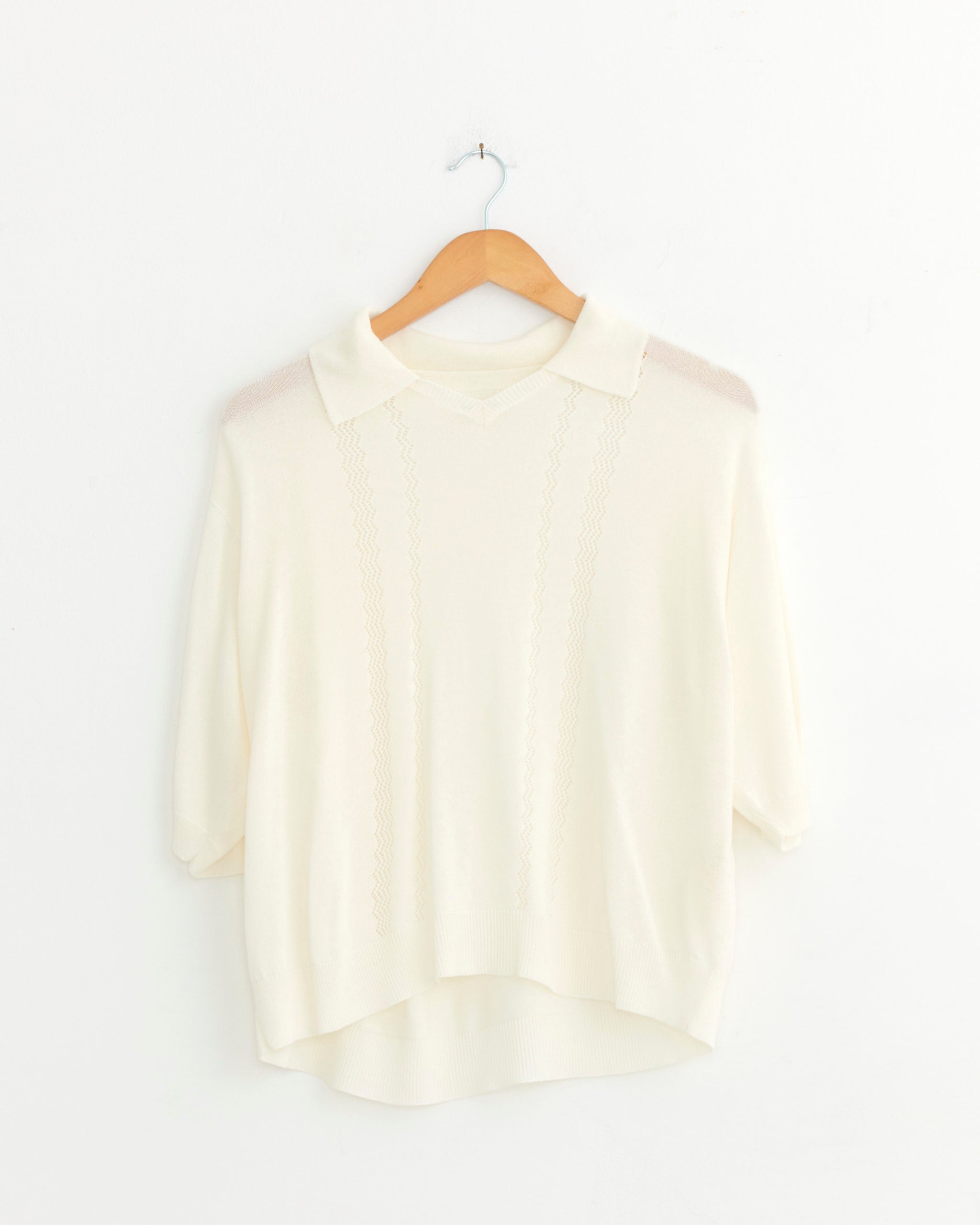 Lace Polo in Garza