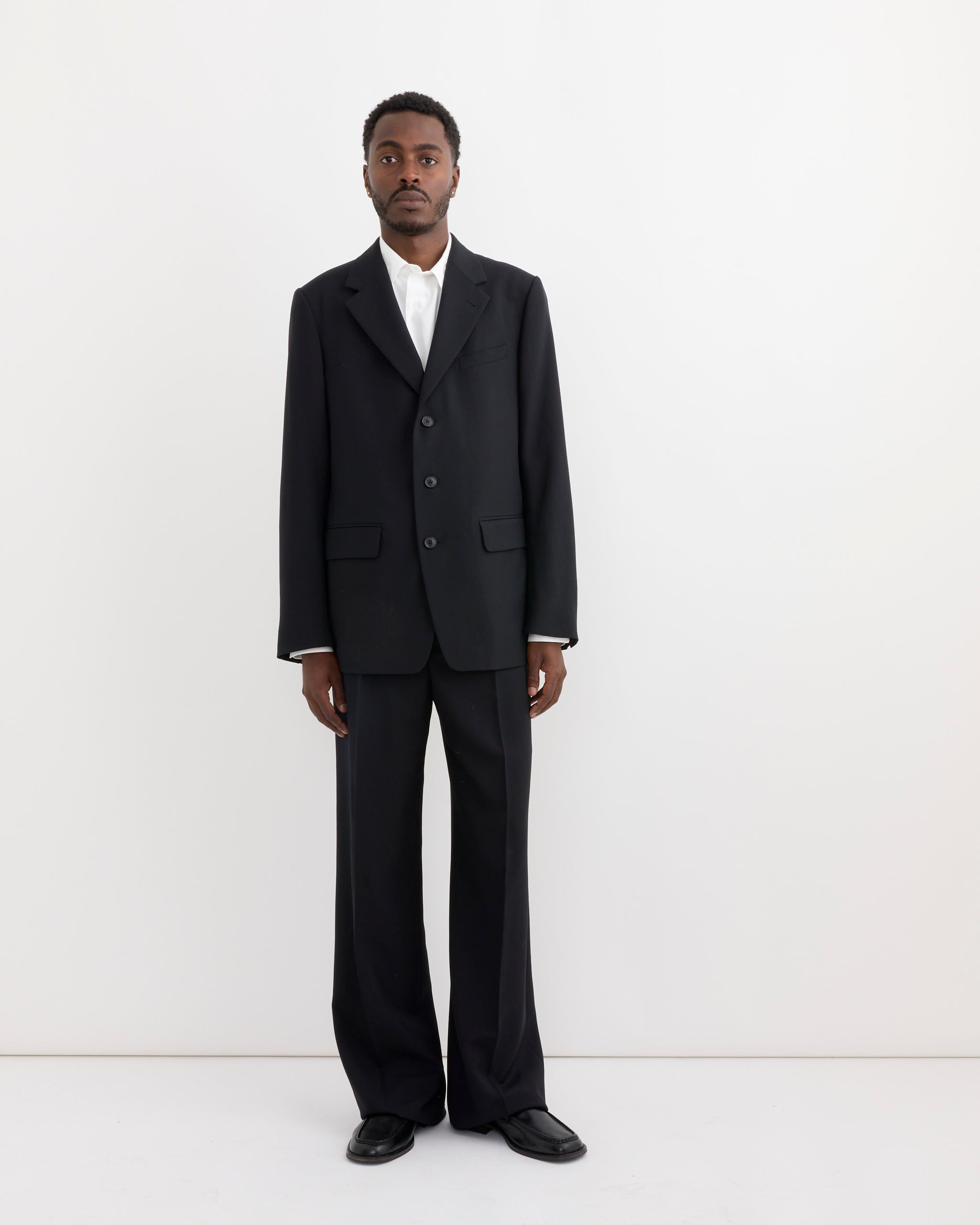 DRIES VAN NOTEN ブラック スーツ 46 Loose Fit Suit in Black