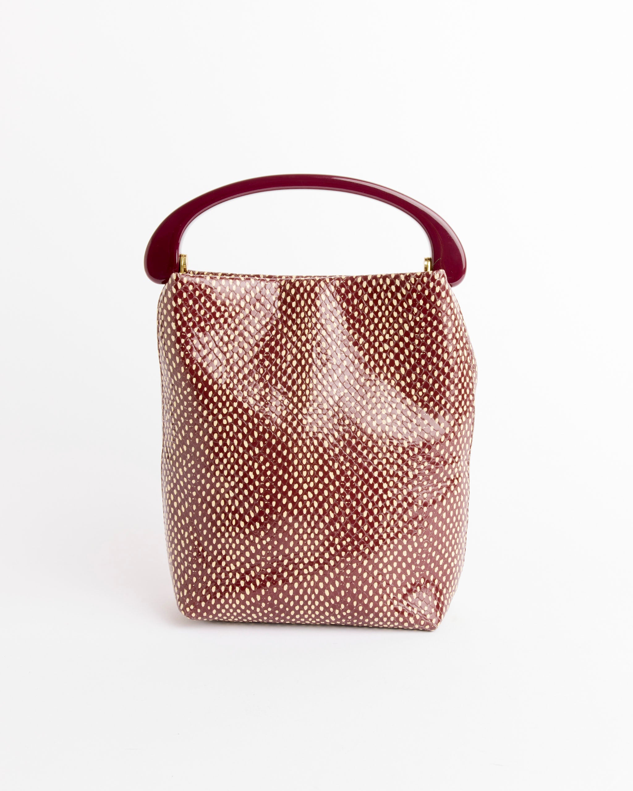 Leather Bag in Bordeaux