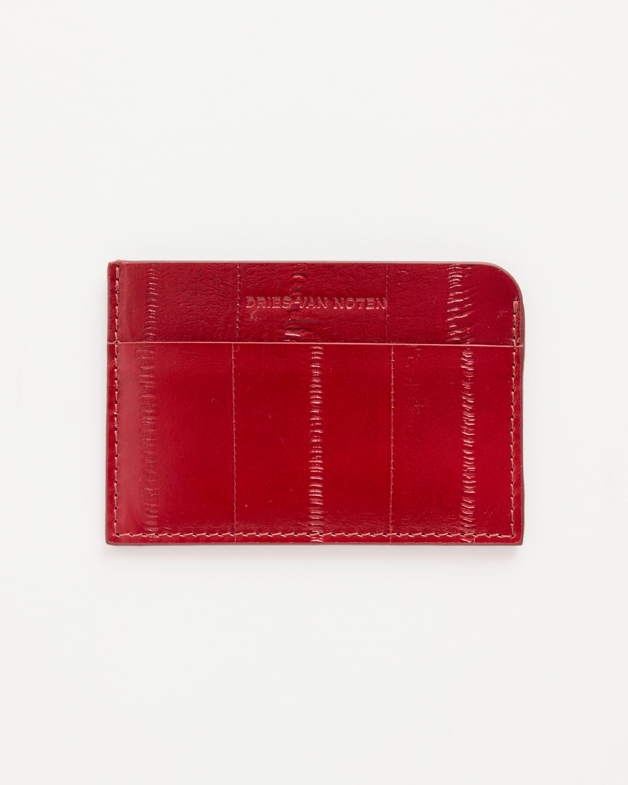 小物 Dries van noten CARD/COIN CASE Card Holder in Red