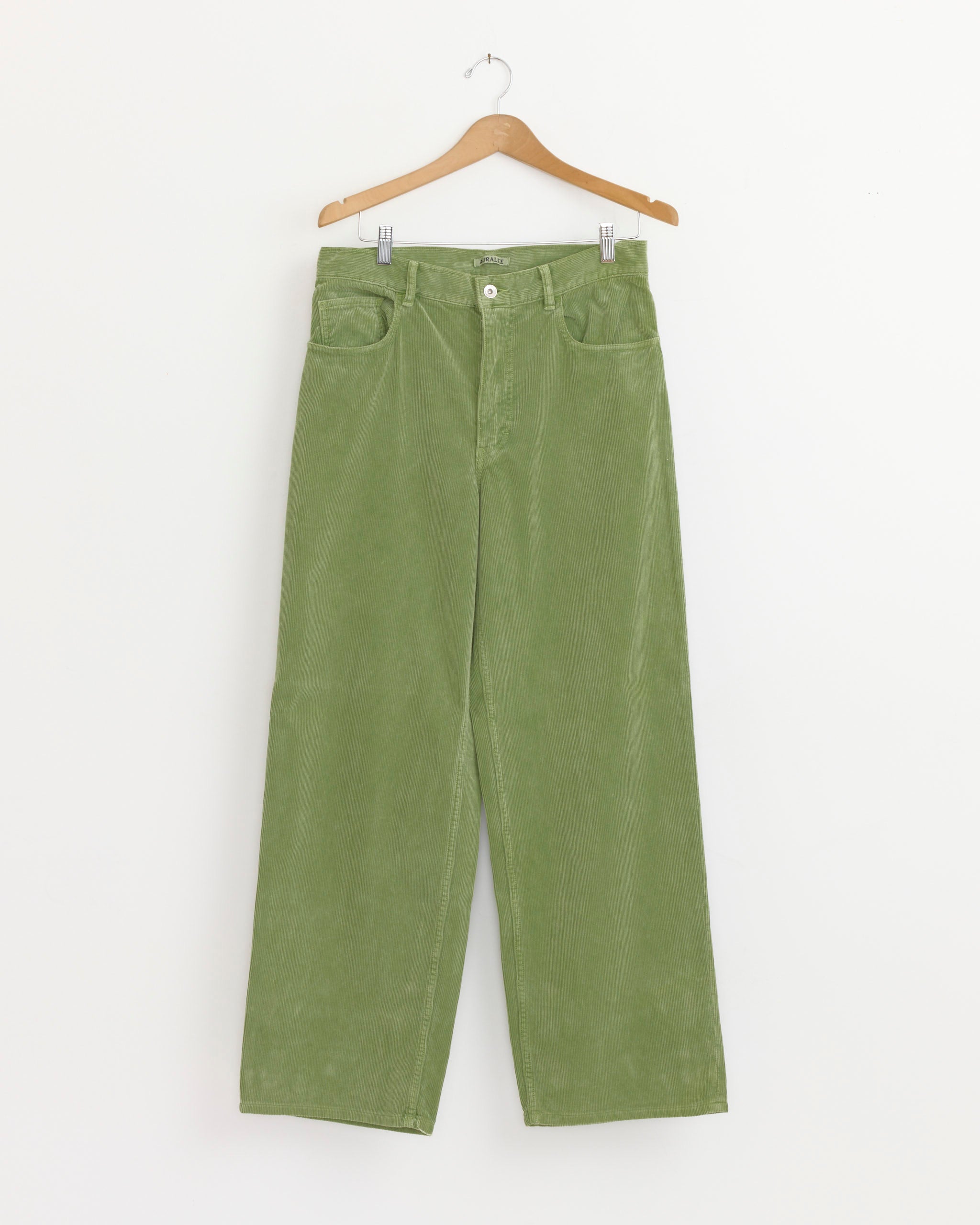 Garment Dyed Corduroy 5 Pocket Pant in Dusty Green