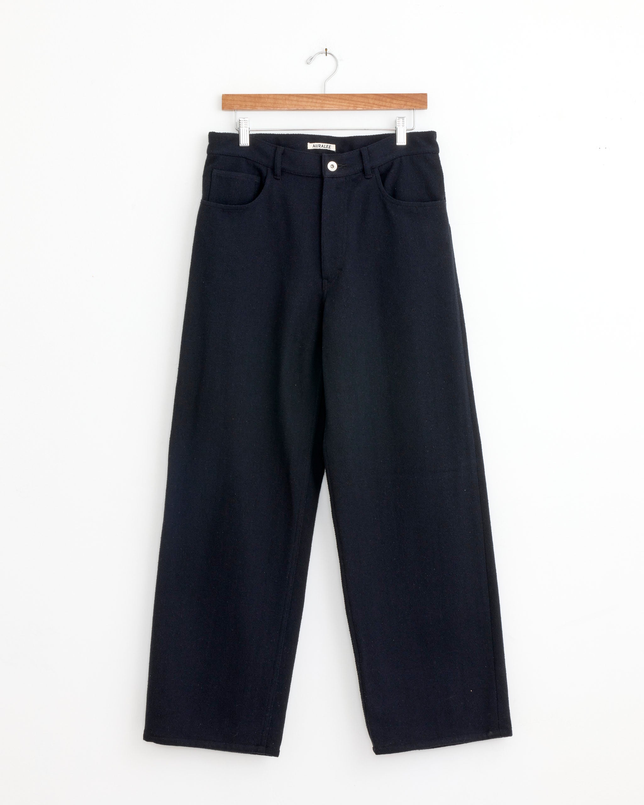 Silk Nep Denim 5 Pocket Pant in Black