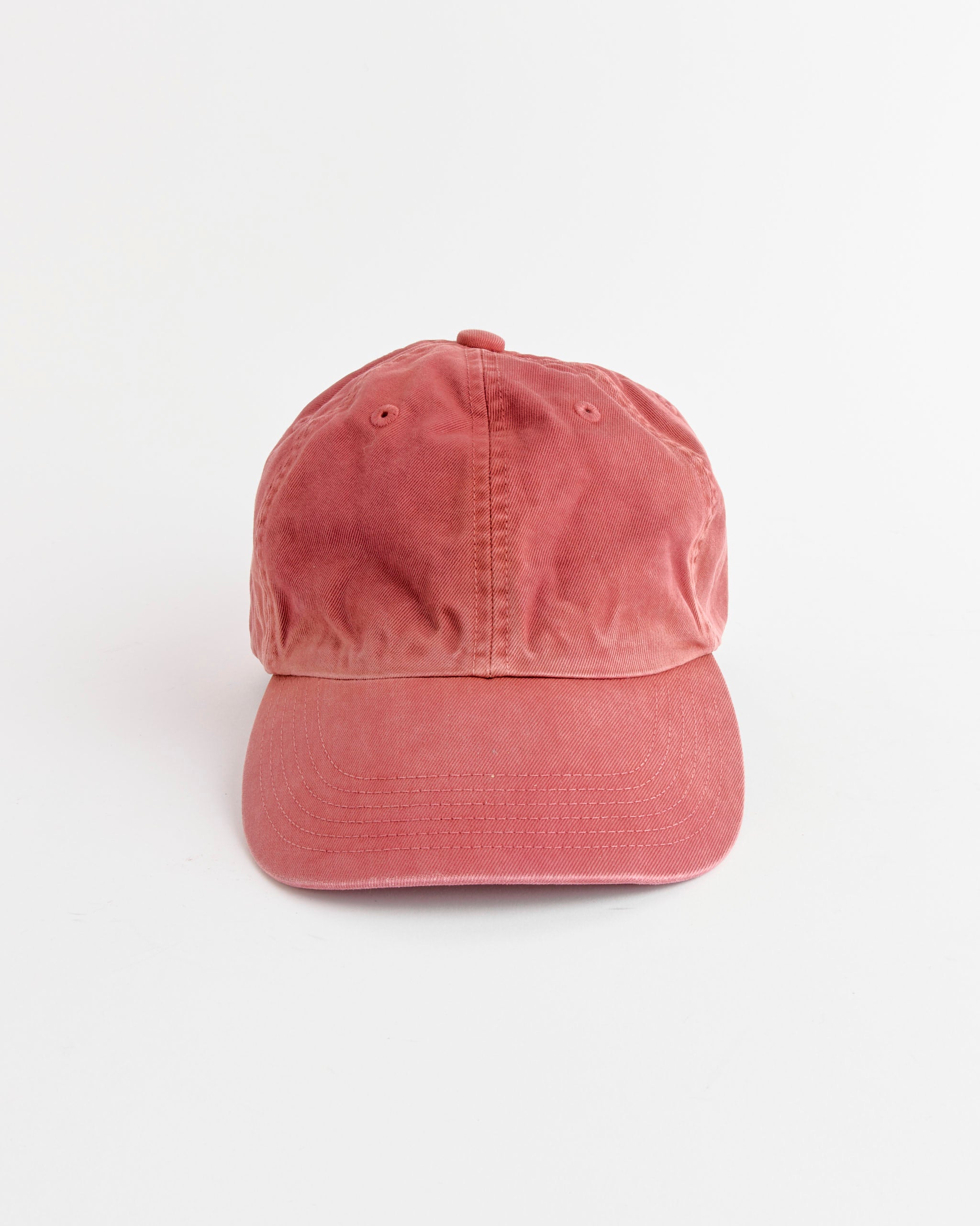 Auralee x Kijima Takayuki Garment Dyed Chino Cap in Red Brown