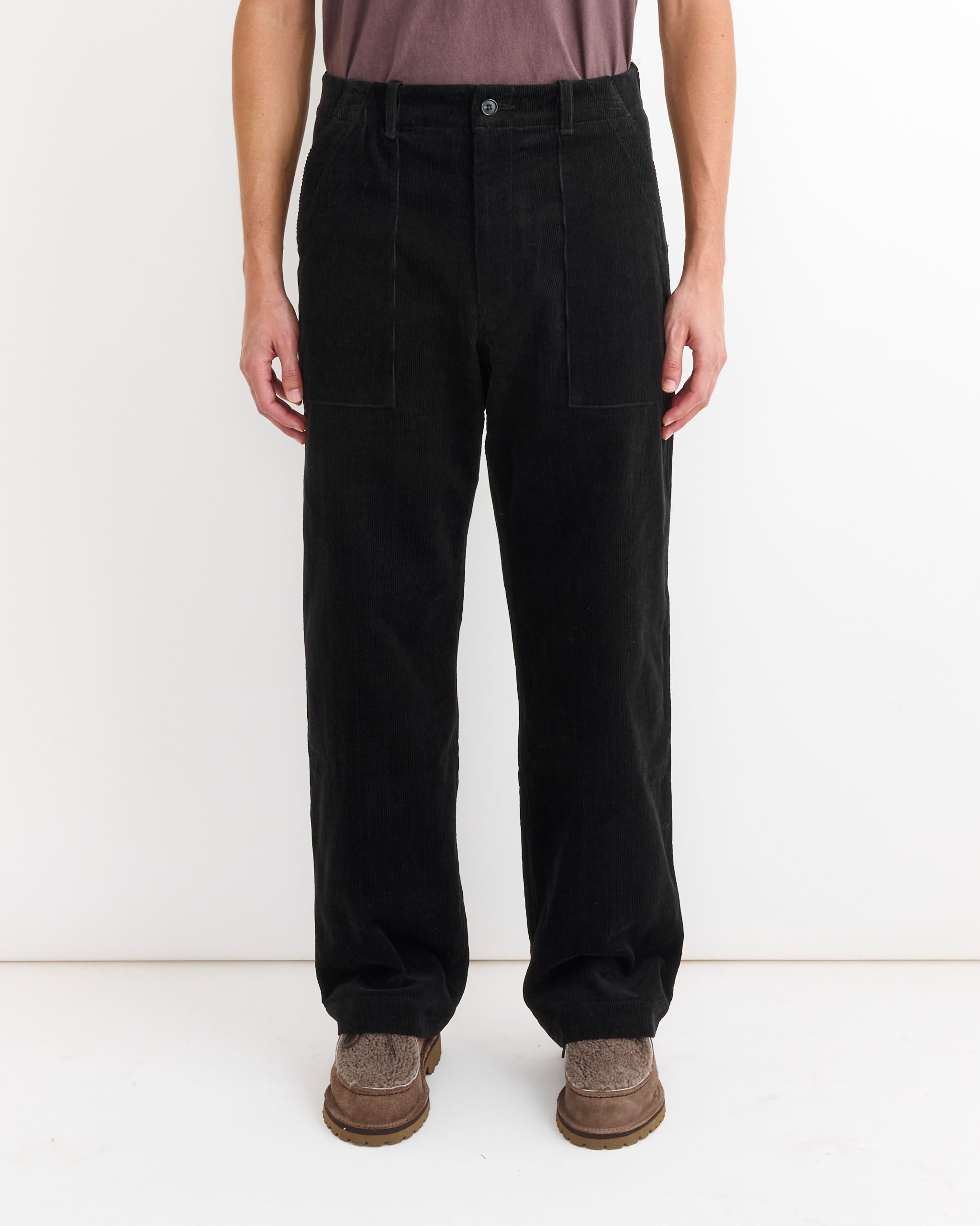 Toyon Pant in Washed Corduroy Black
