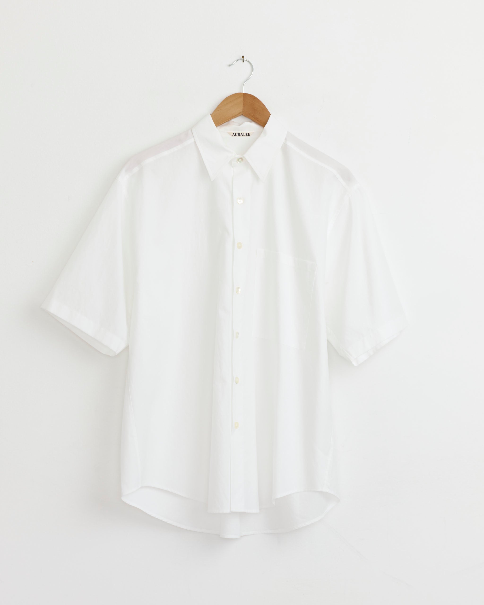 Washed Finx Twill Big Shirt in White