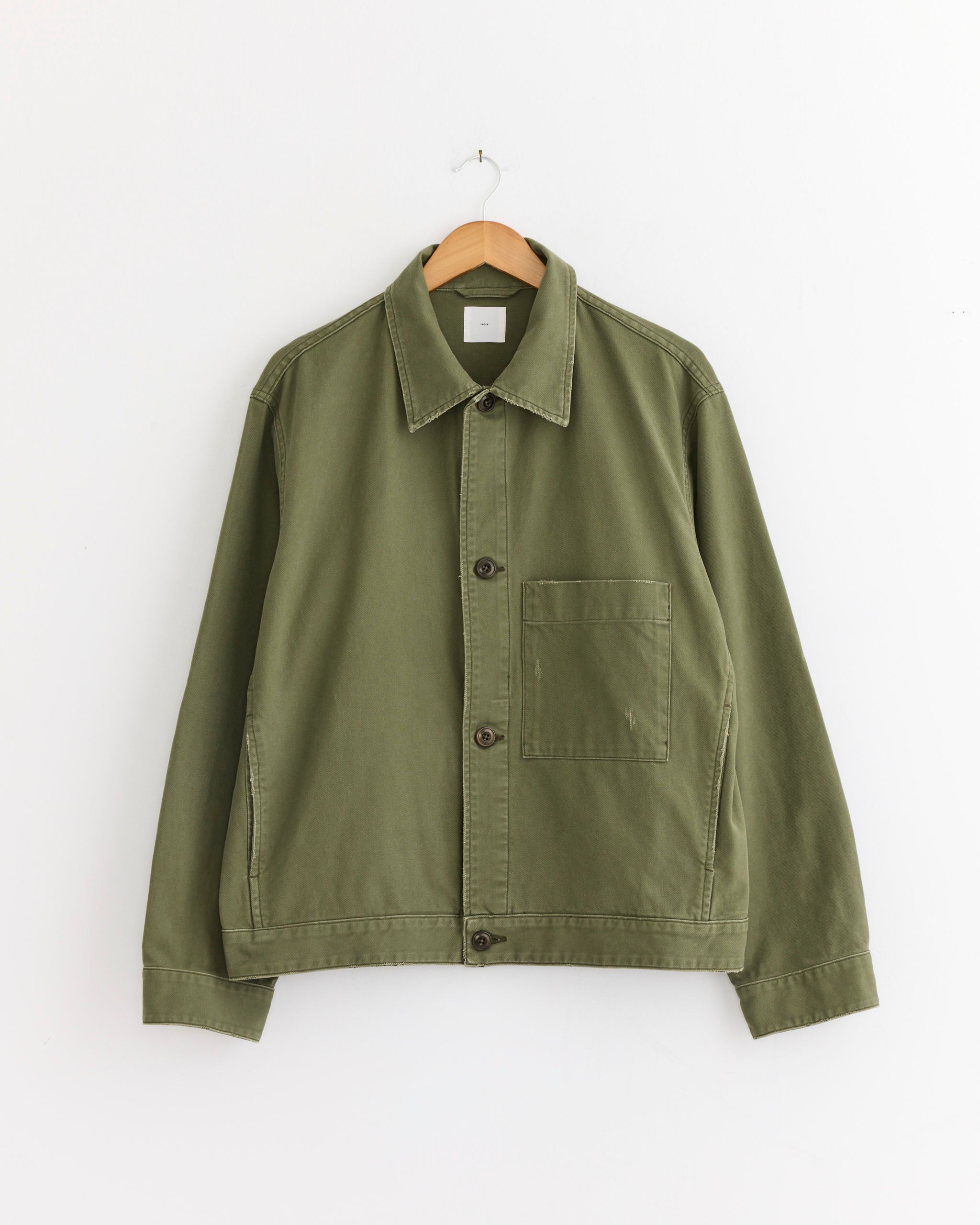 Lang Jacket in French Cotton Twill Olive