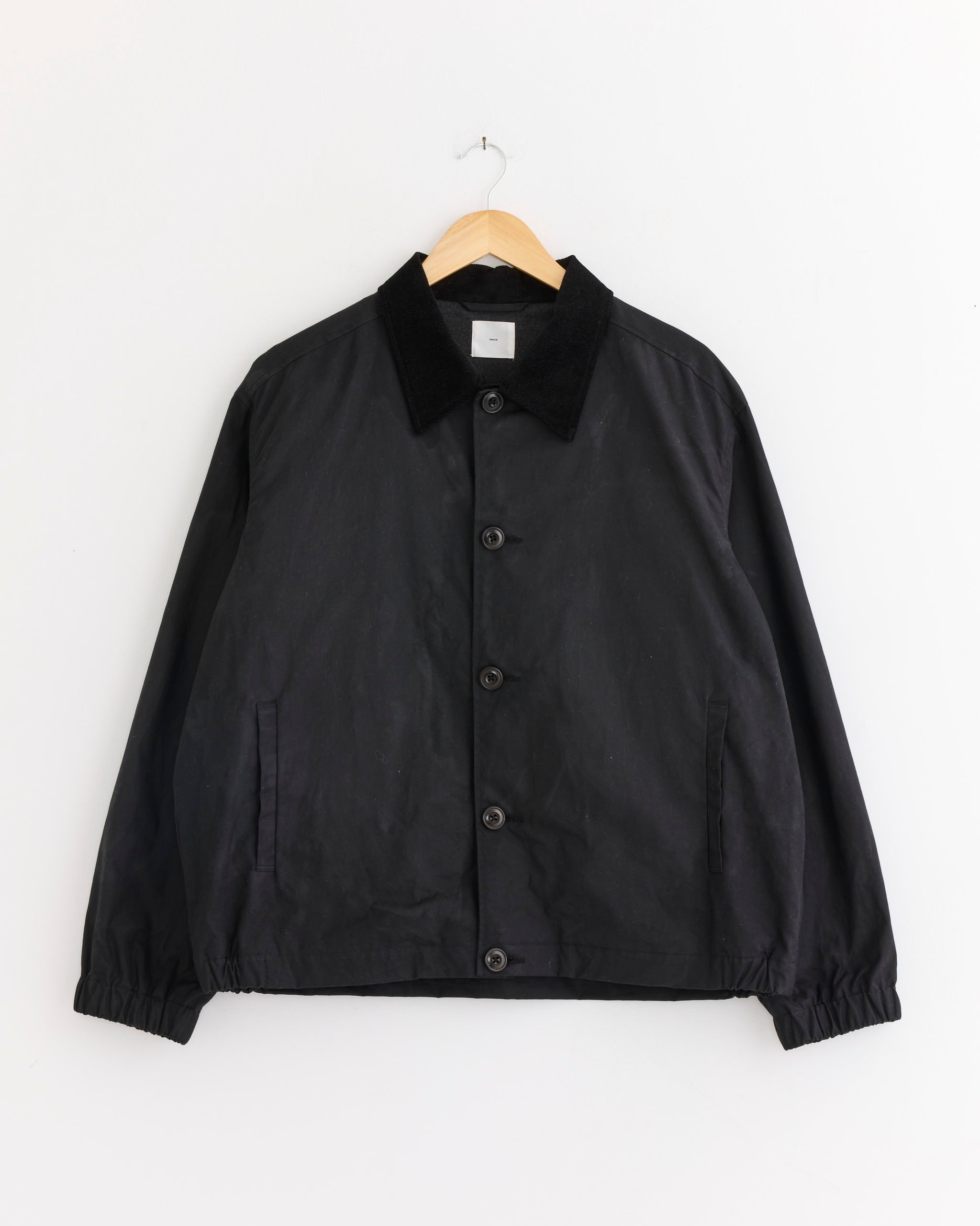 Blakey Jacket in Waxed Cotton Black