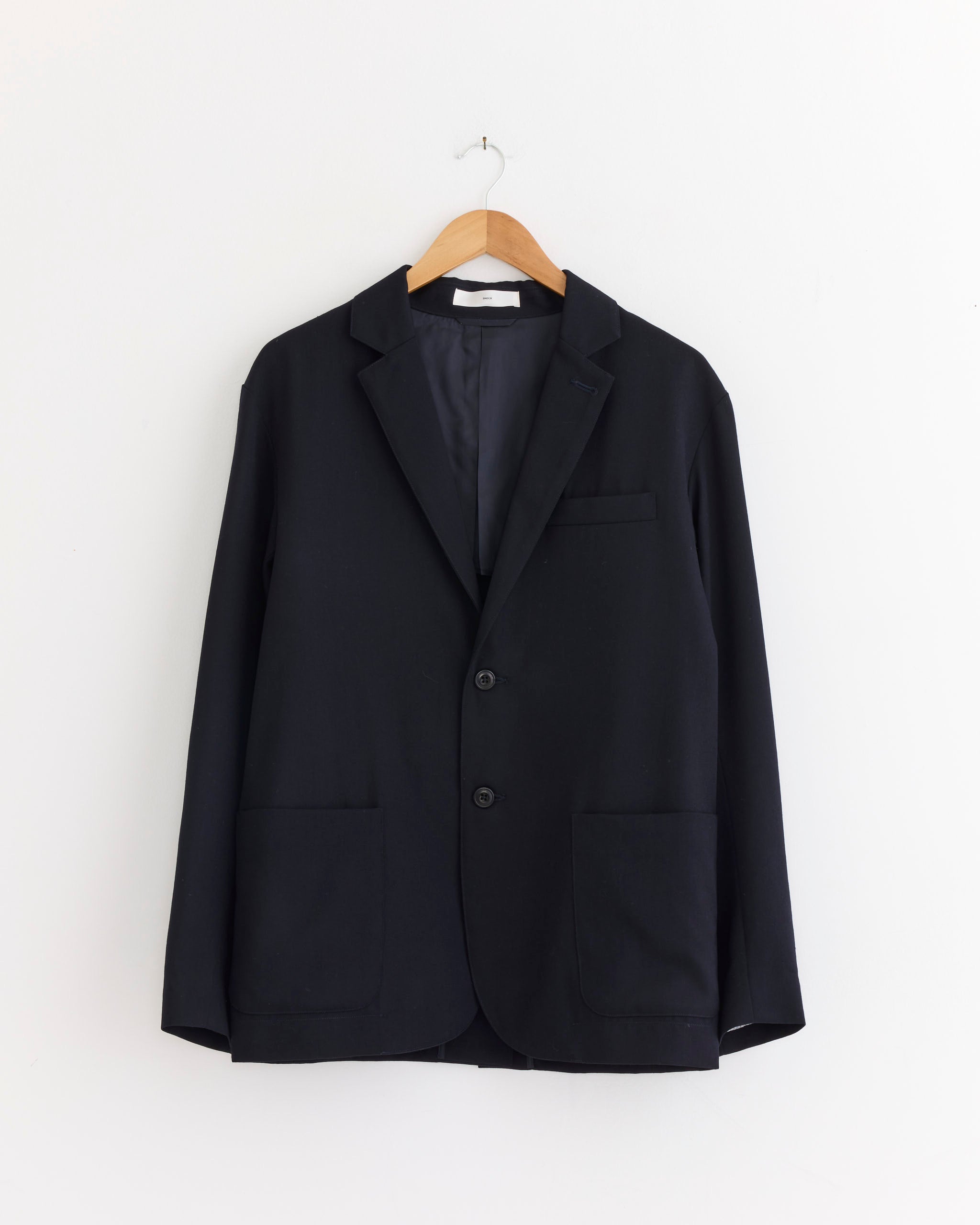 Blazer in Wool Gabardine Navy