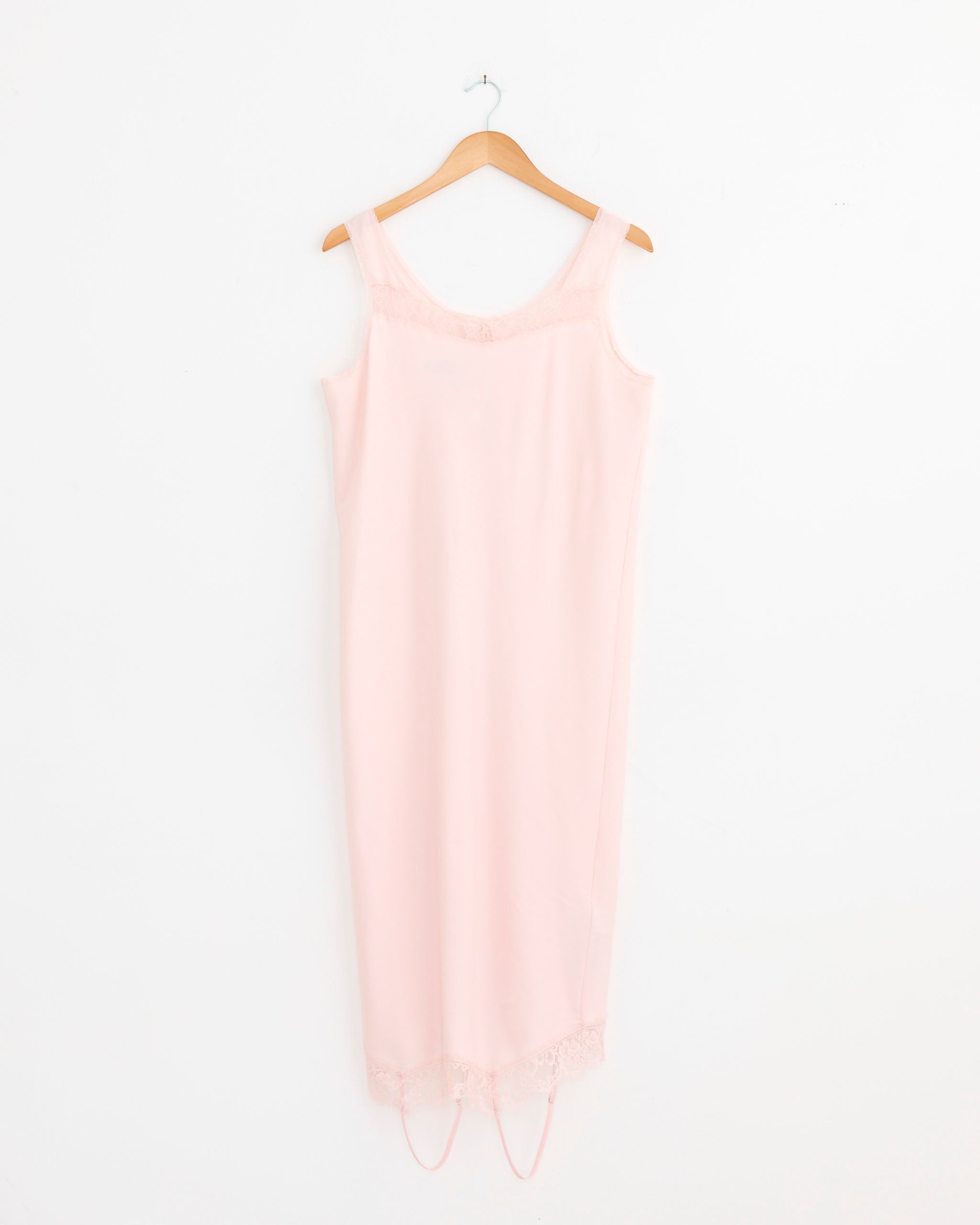 h&m white slip dress Mirrored Lace Slip Dress in Pink