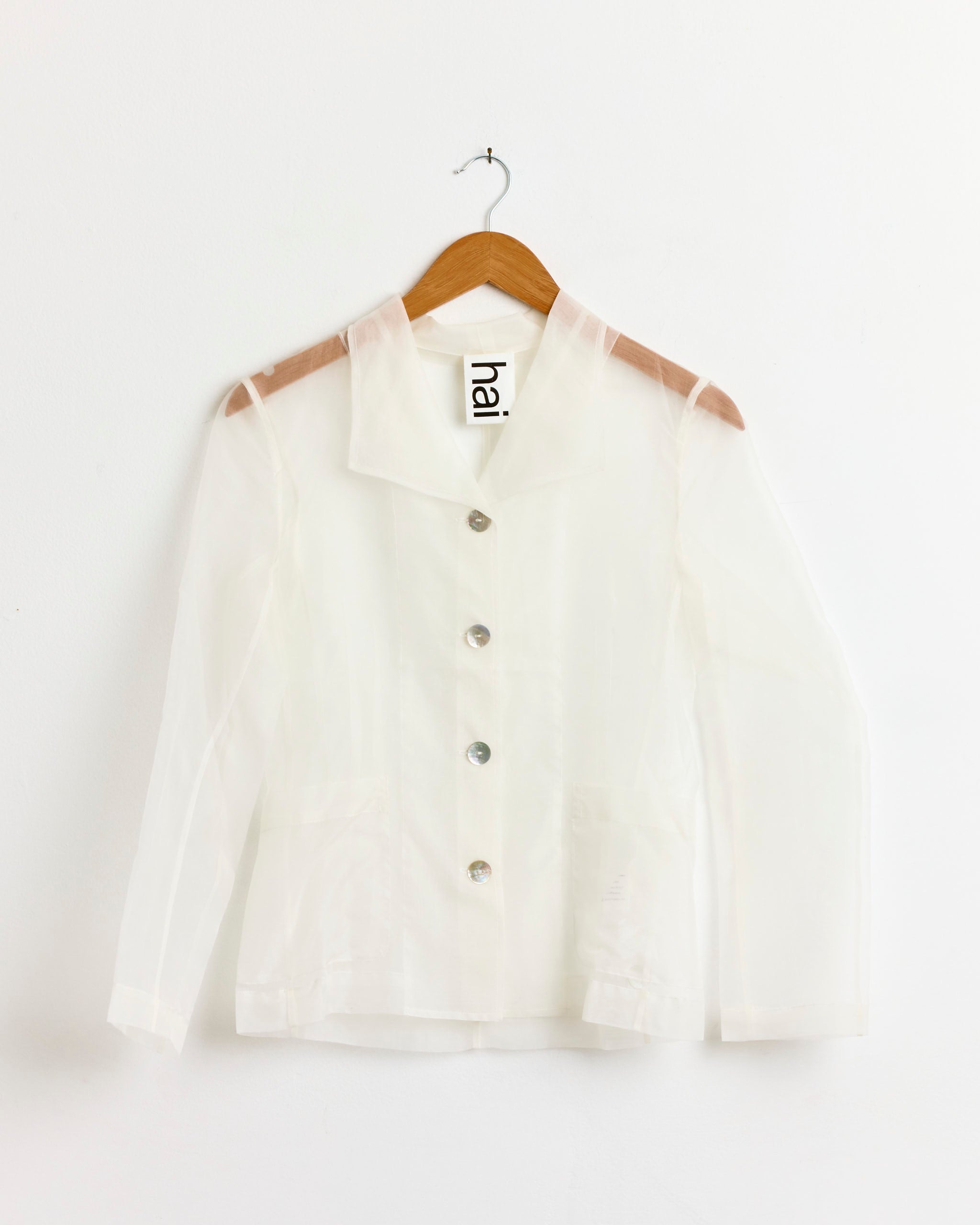 ジャケット・アウター Eaphi RANDOM BUTTON SHEER JACKET ivory Lana Jacket in Ivory
