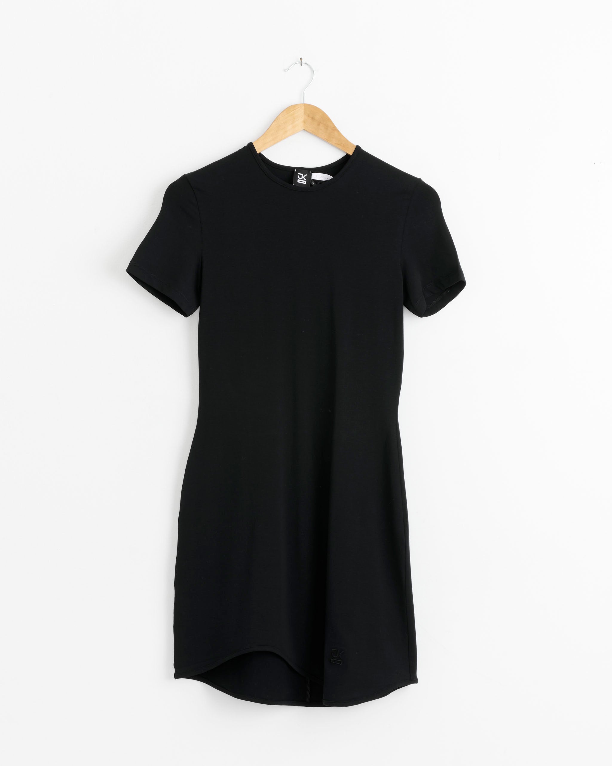 black t shirt dress mini T-Shirt Dress Mini Black Black / 2XS
