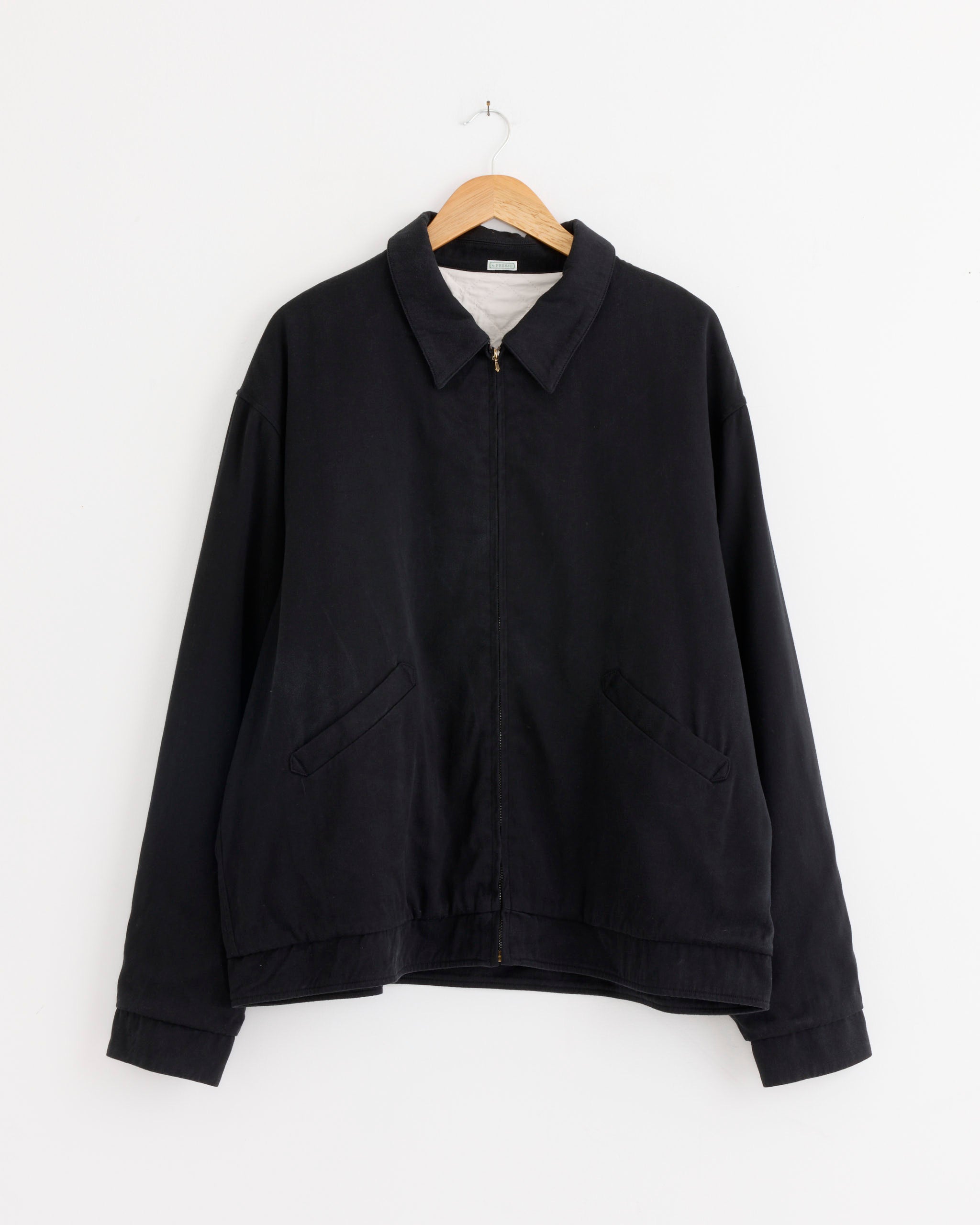 ジャケット・アウター A.PRESSE SILK RAYON GABARDINE JACKET Washed Silk Rayon Gabardine Jacket in Black