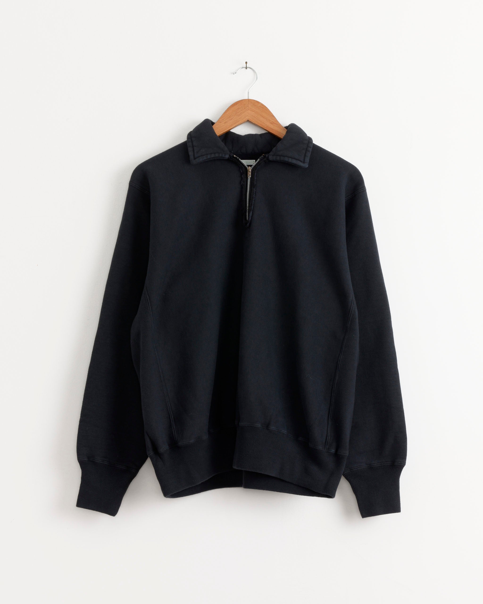 トップス a.presse Vintage Half Zip Sweatshirt Vintage Half Zip Sweatshirt in Black