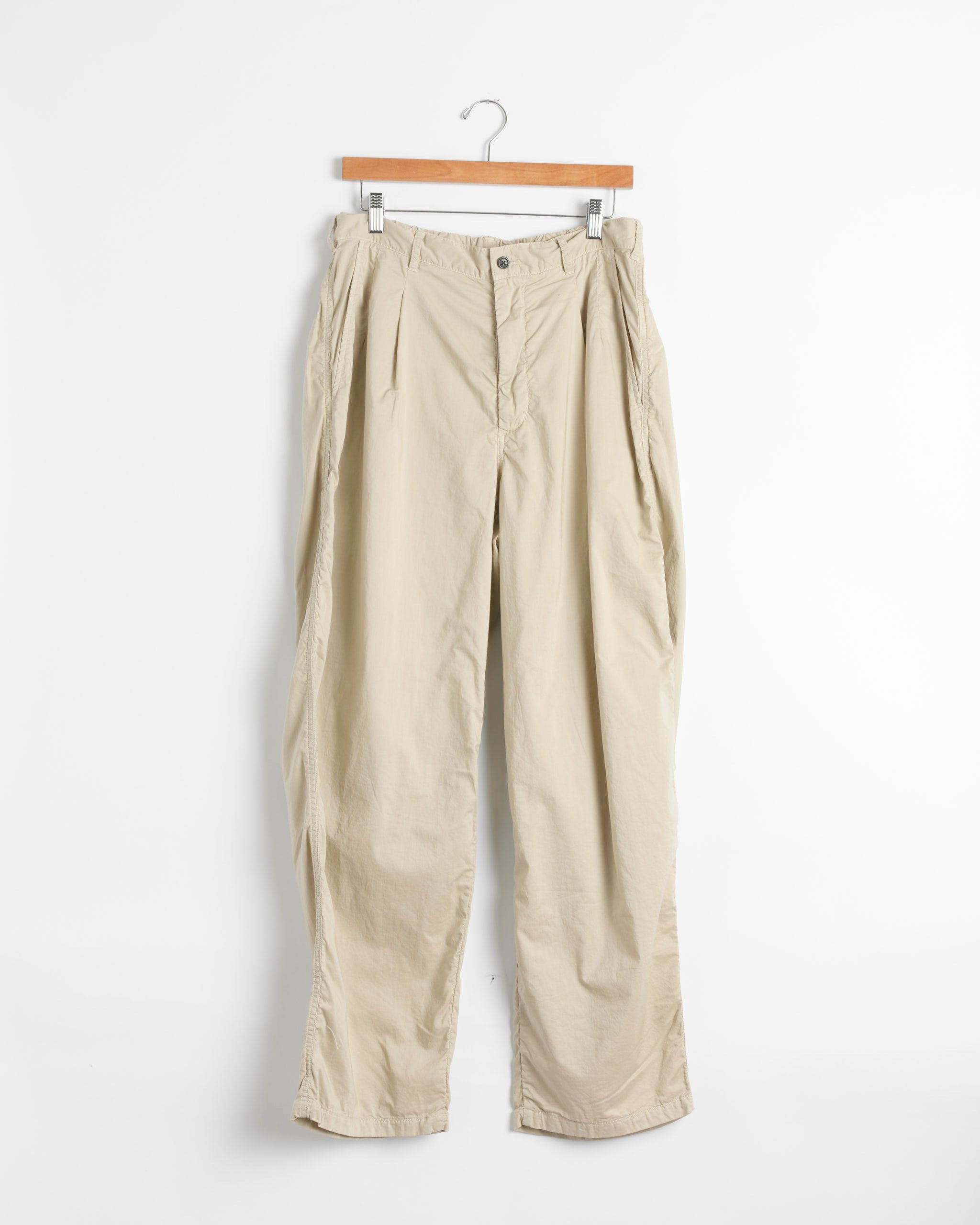 パンツ Garment Dyed Typewriter Oversized Slacks Garment Dyed Typewriter Oversized Slack in Ash