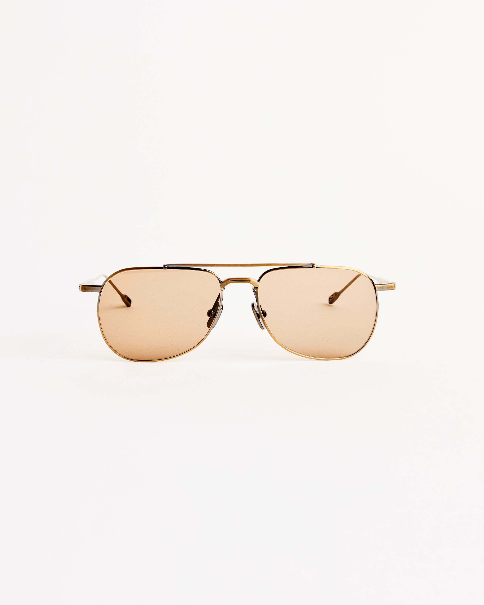 Shepard Sunglasses in Antique Gold/Mid Brown