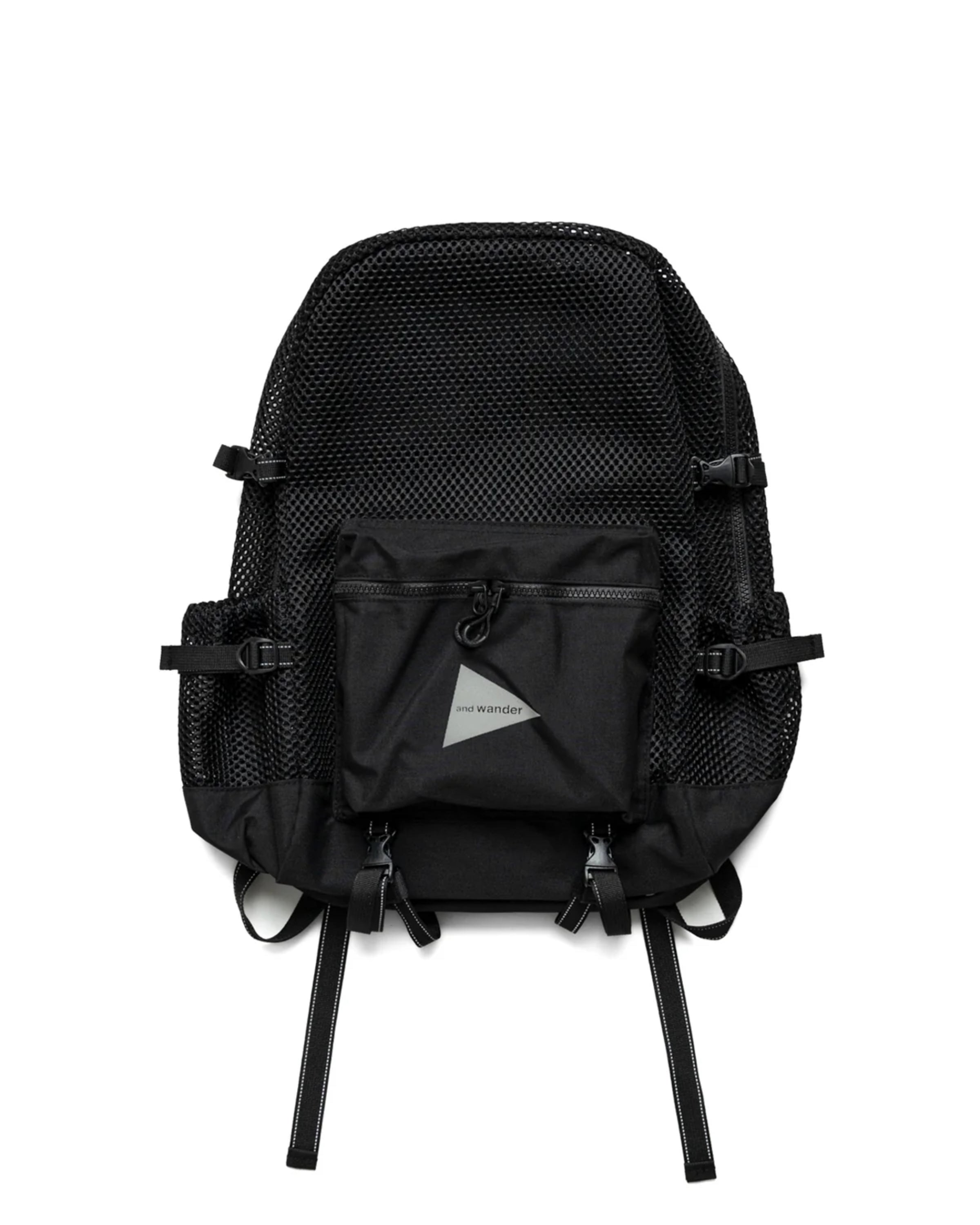 3D Mesh Backpack in Black