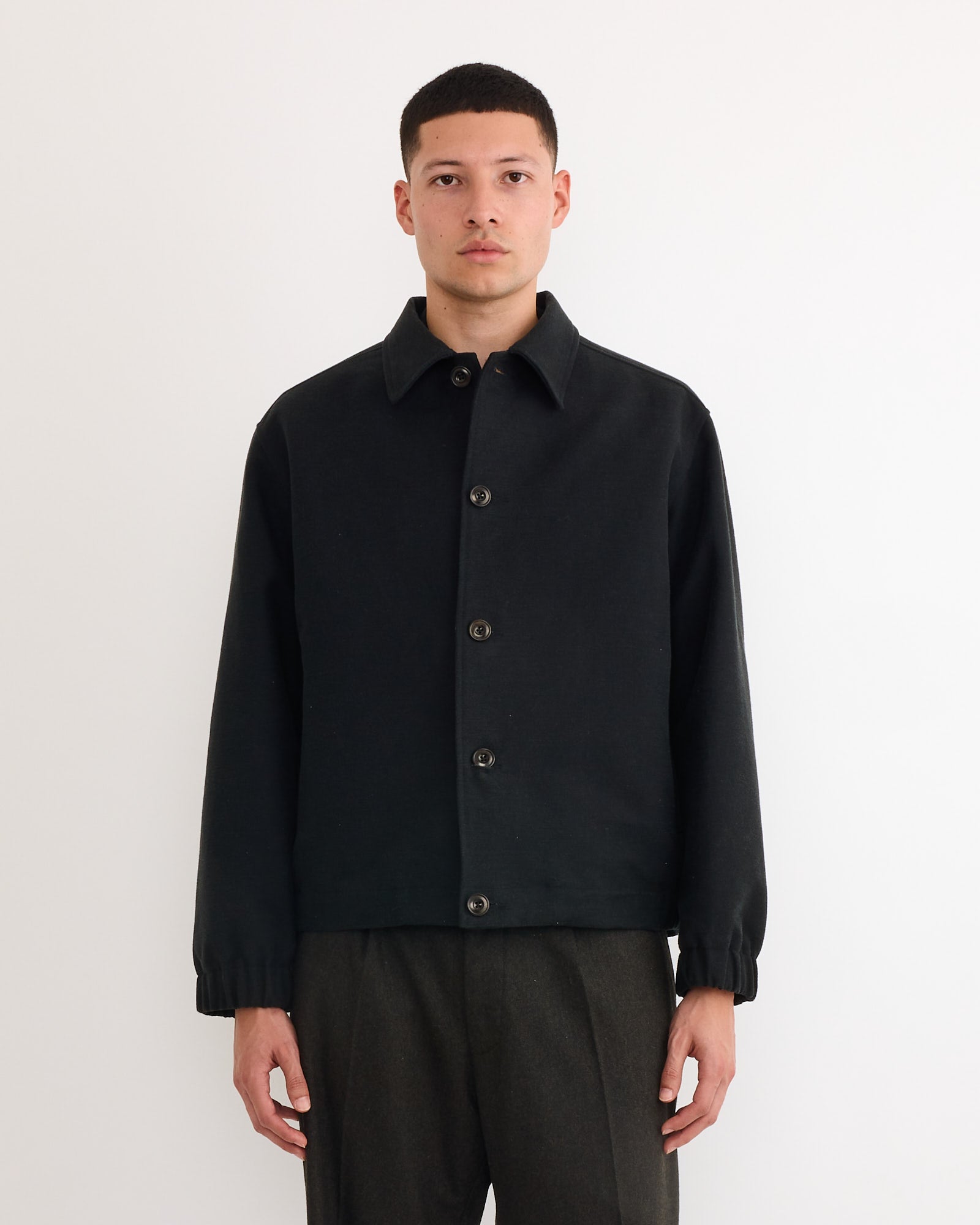 Blakey Jacket in Moleskin Black