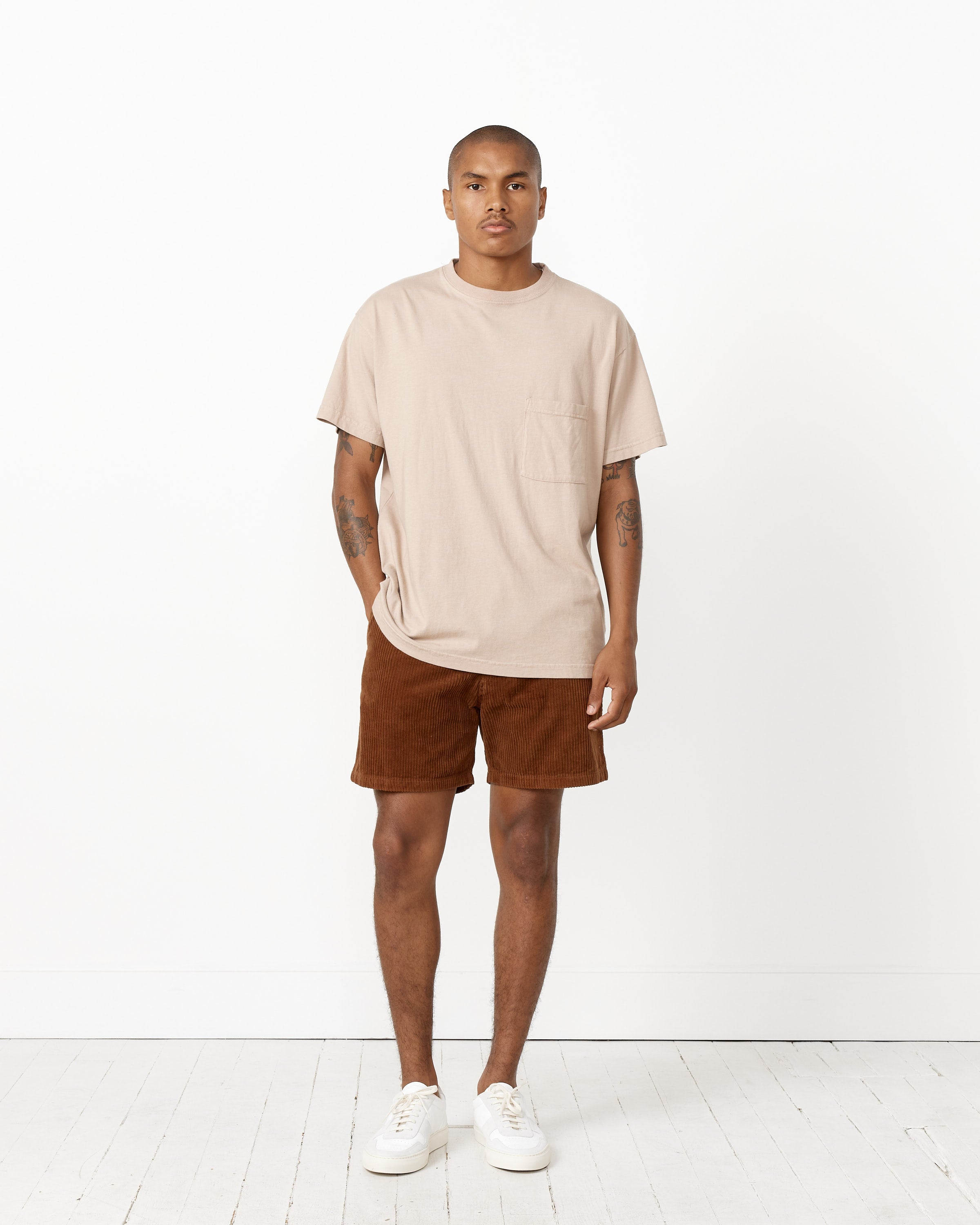 Big Pocket Tee in Taupe