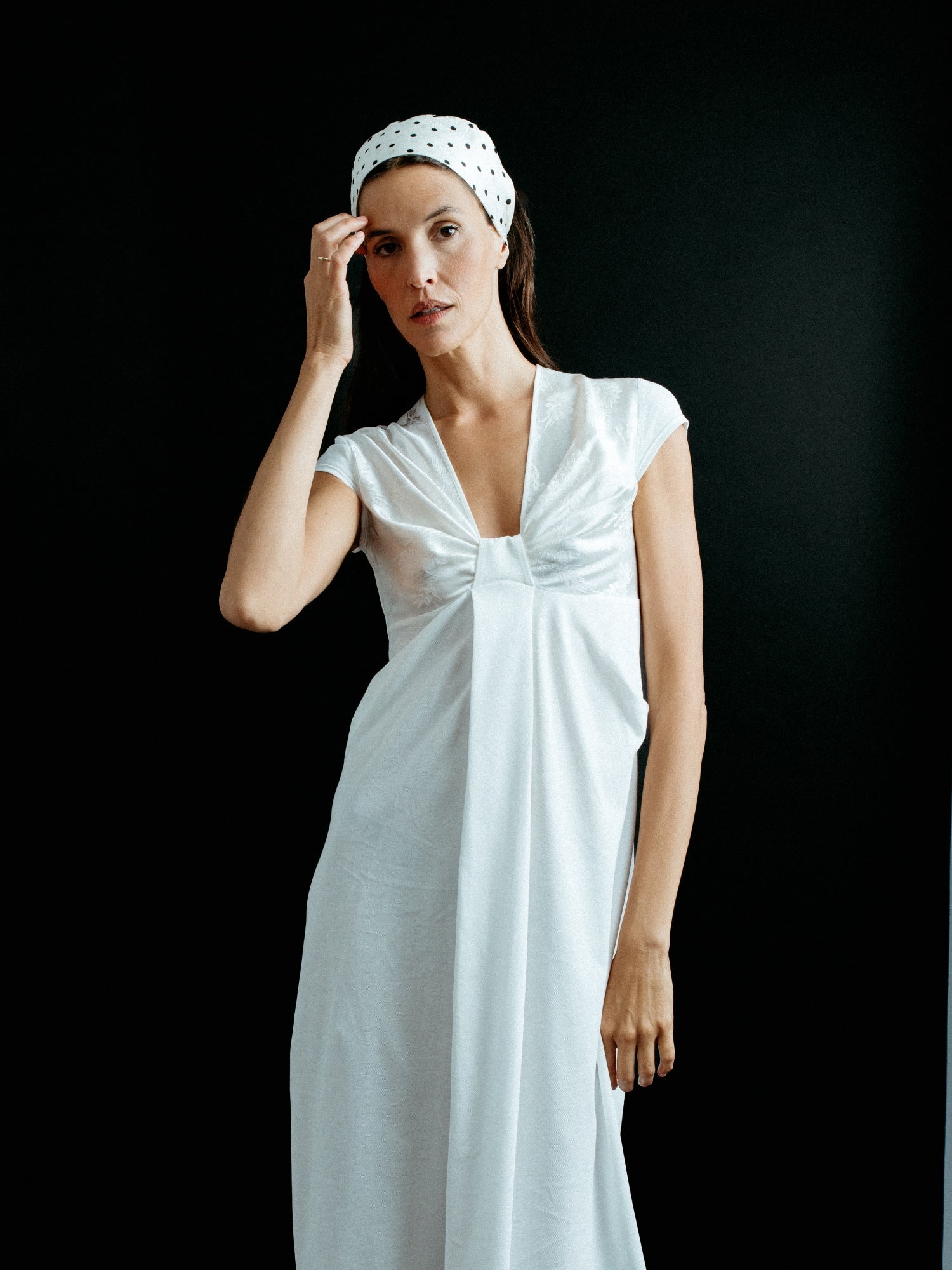 Bow Shift Dress in White Bow Shift Dress in White