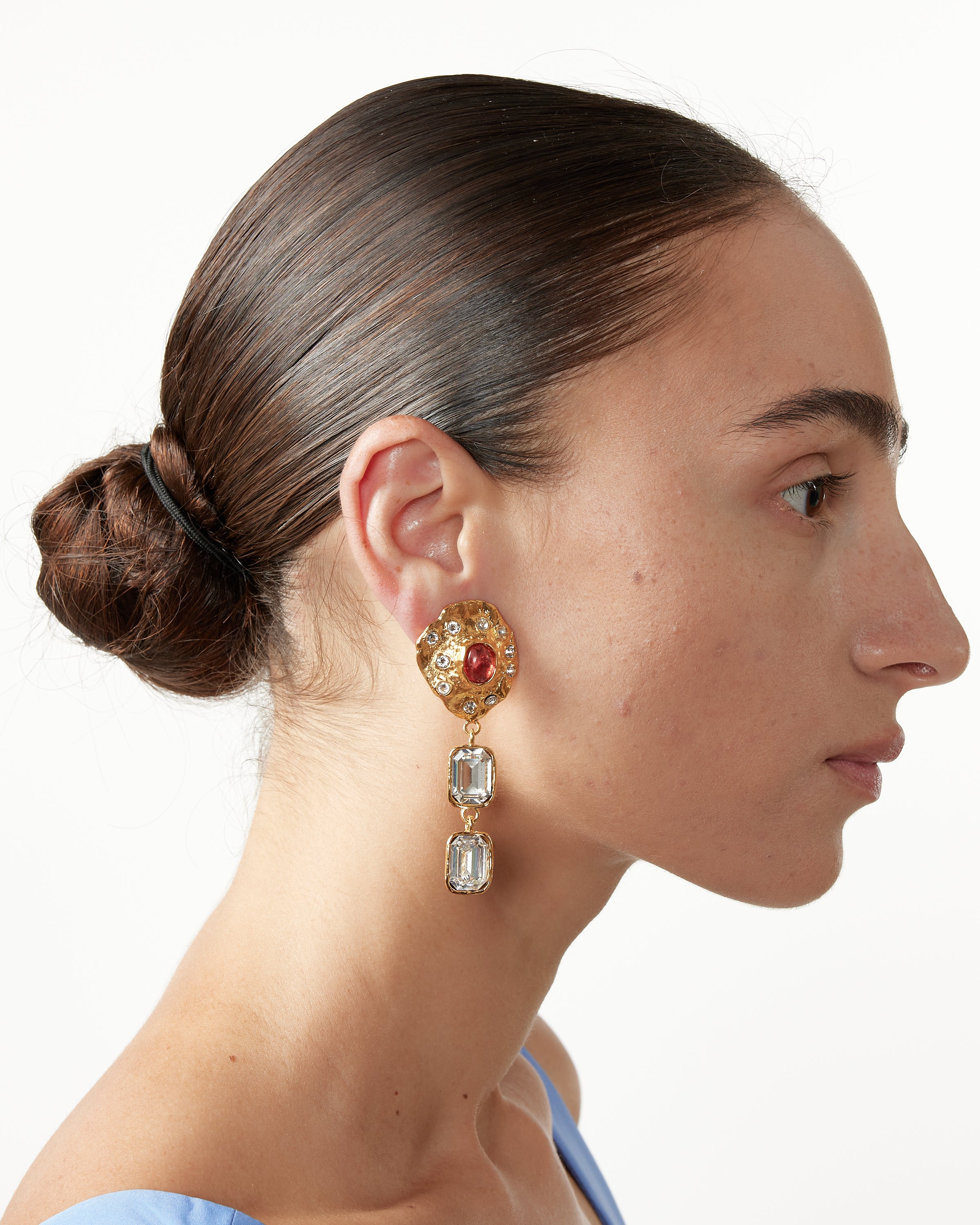 Oyster Earrings in Rose