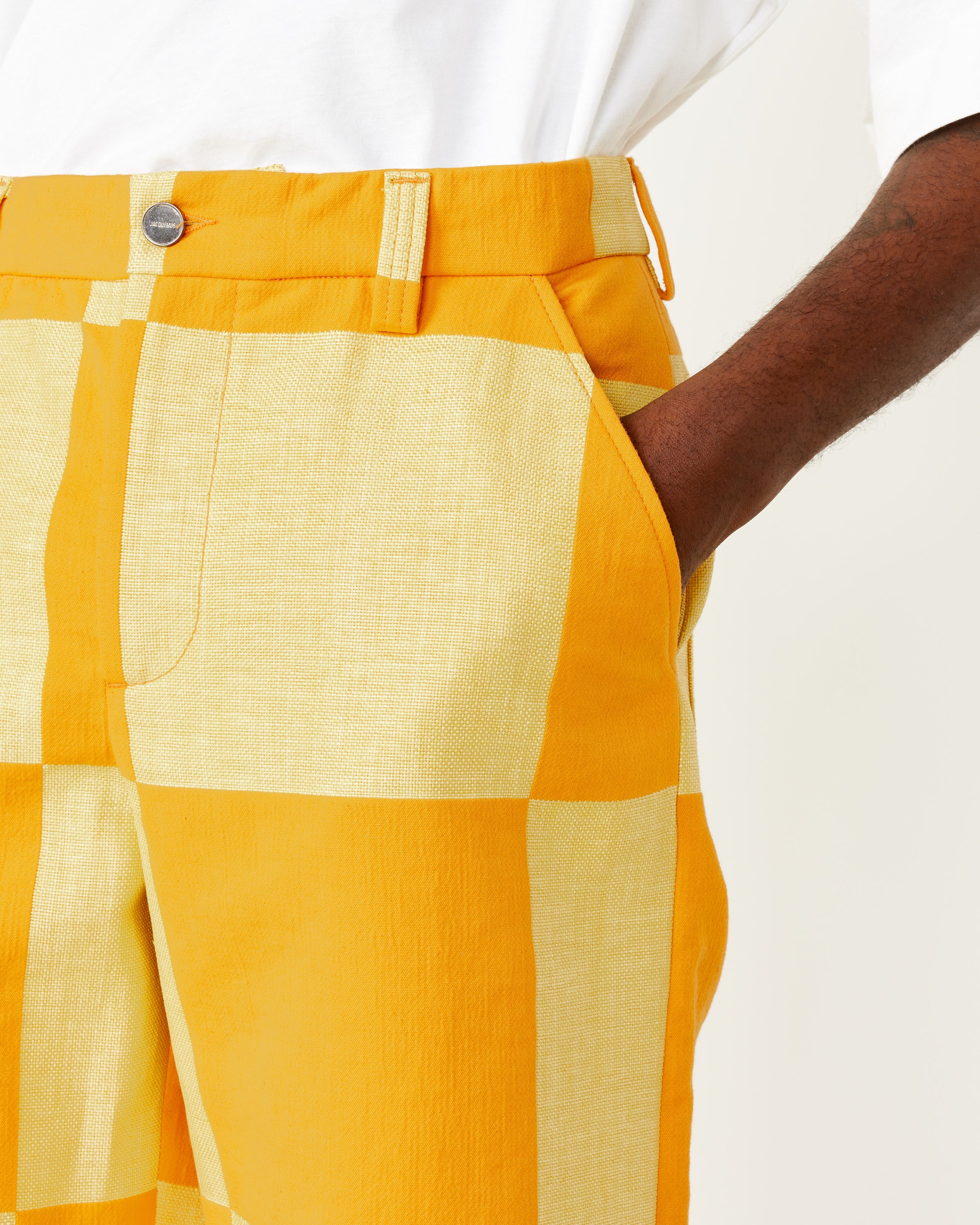 Le Tecido Shorts in Yellow Checks