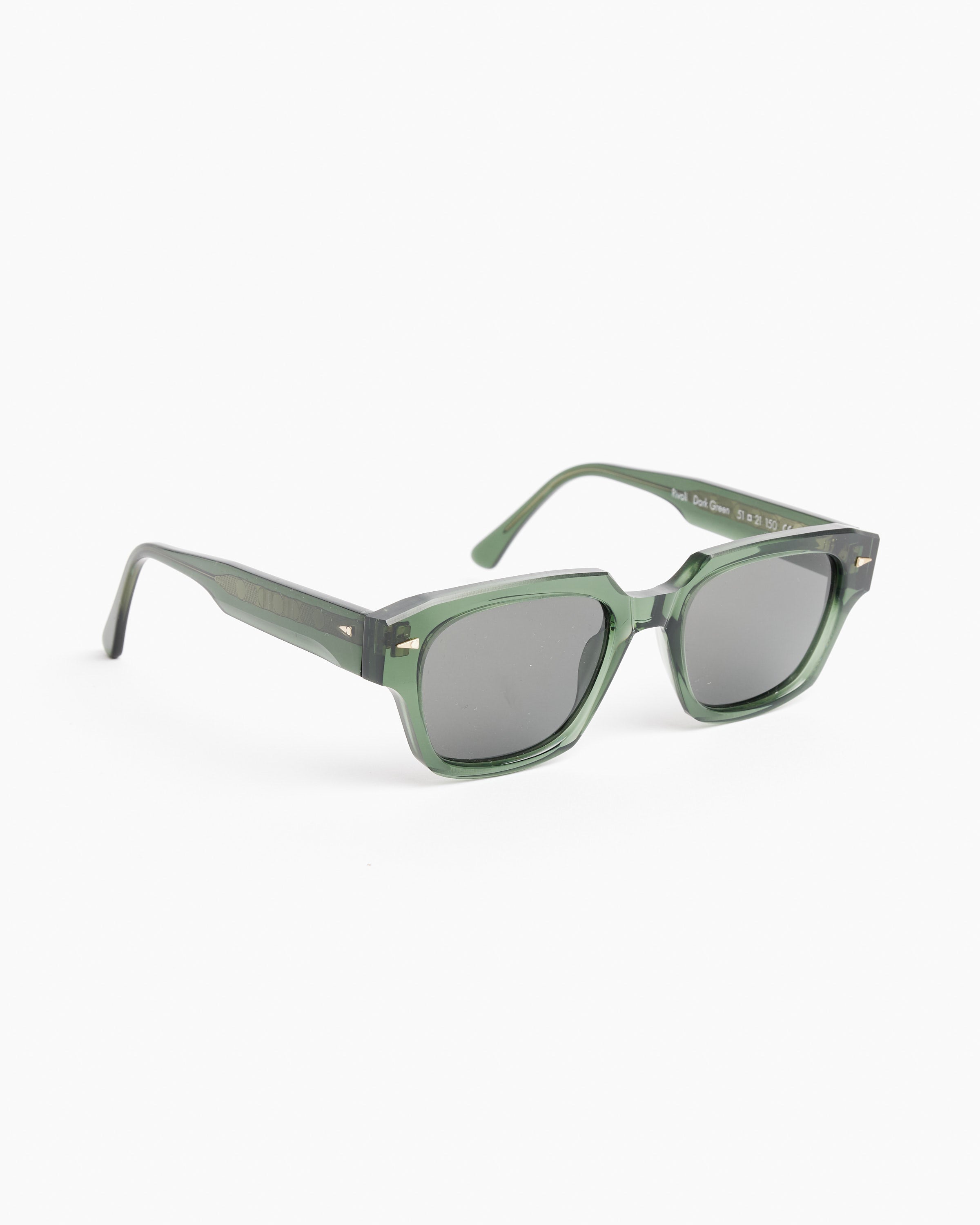 Rivoli Sunglasses in Dark Green/Grey