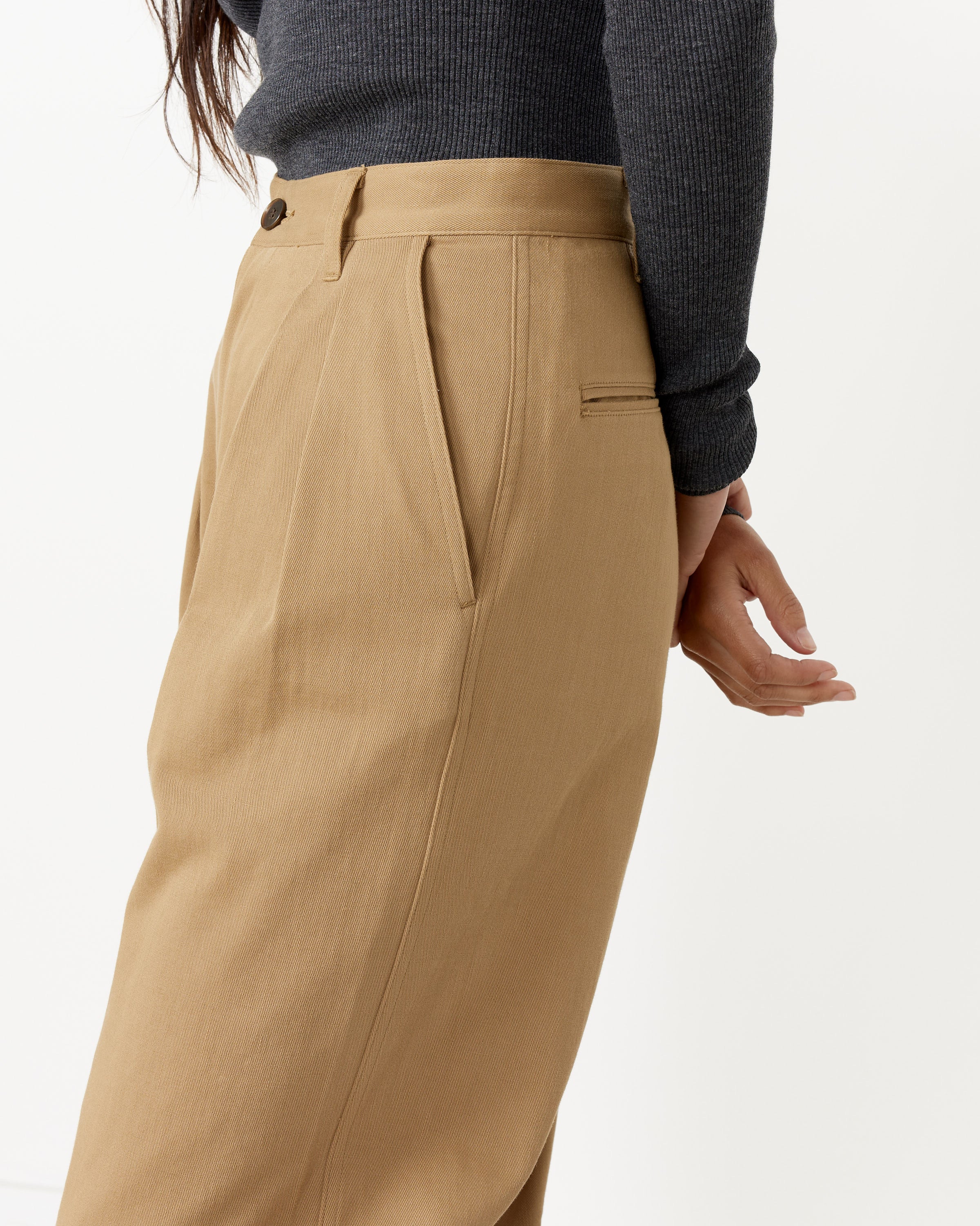 Washed Heavy Chino Wide Pant