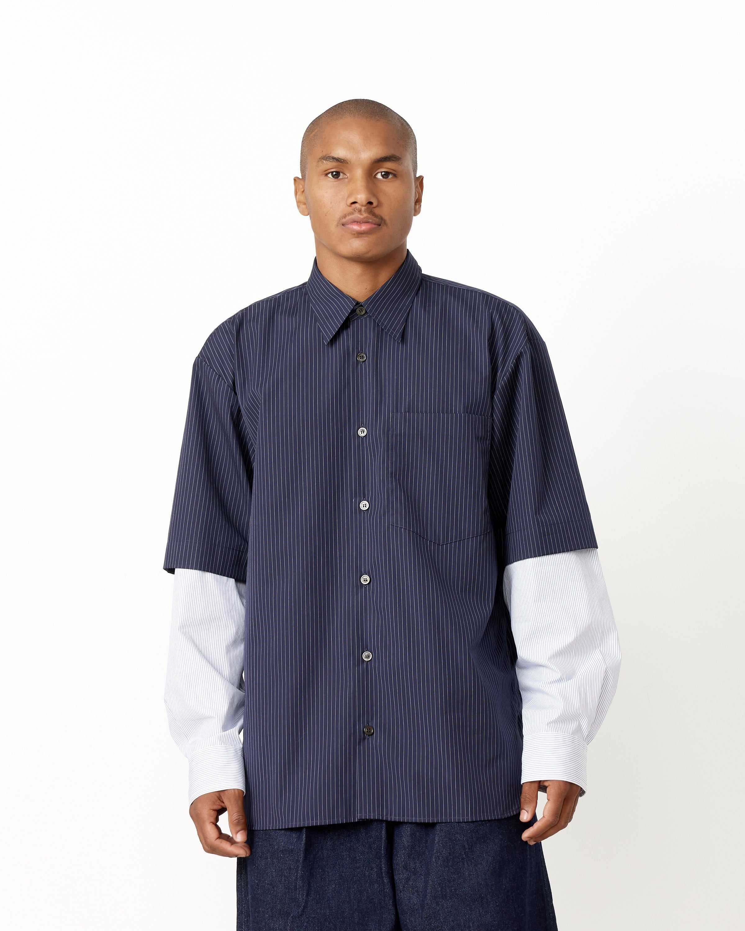 Layered Long Sleeve Shirt - Main Image