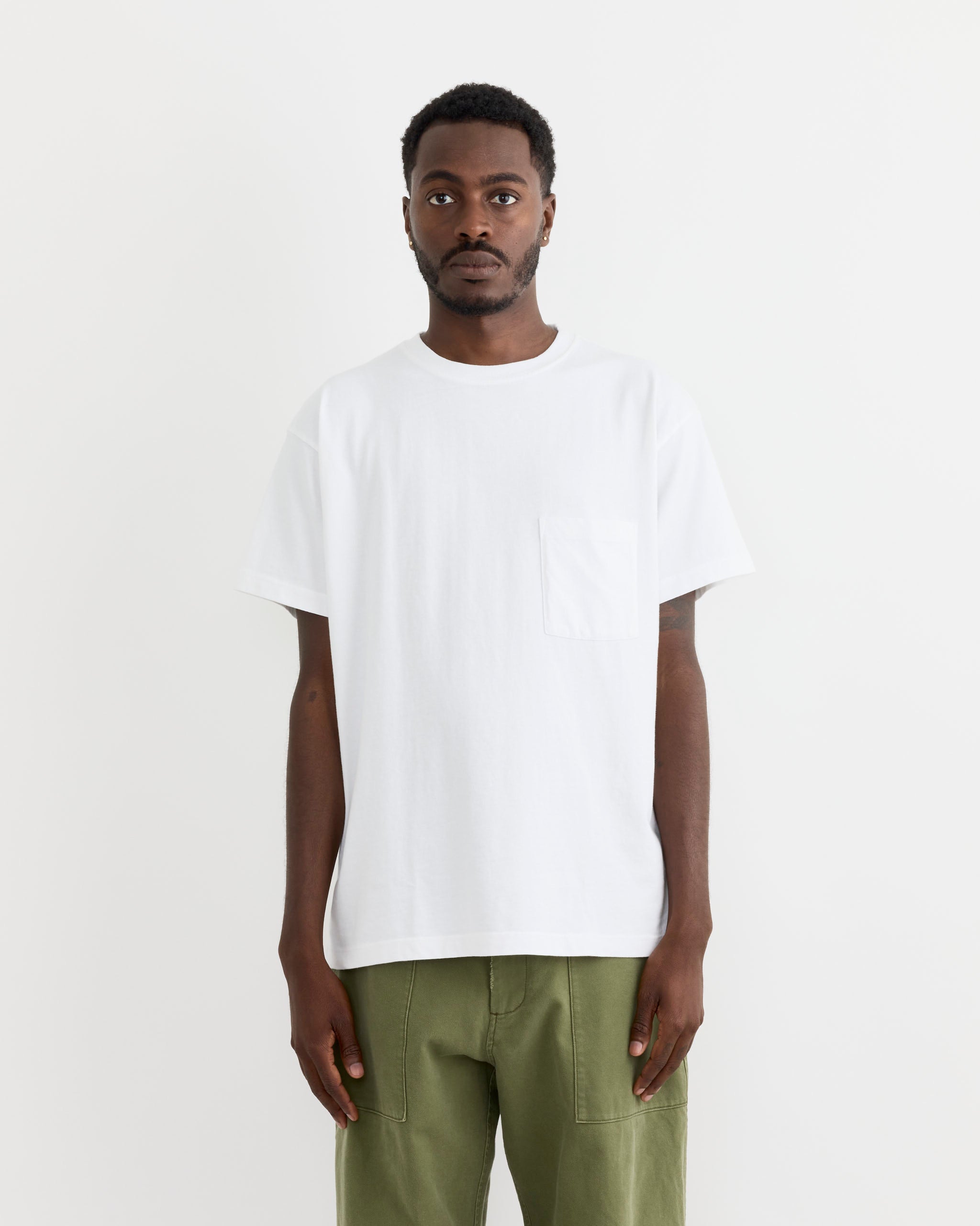 Big Pocket Tee in White - White / M (243937)