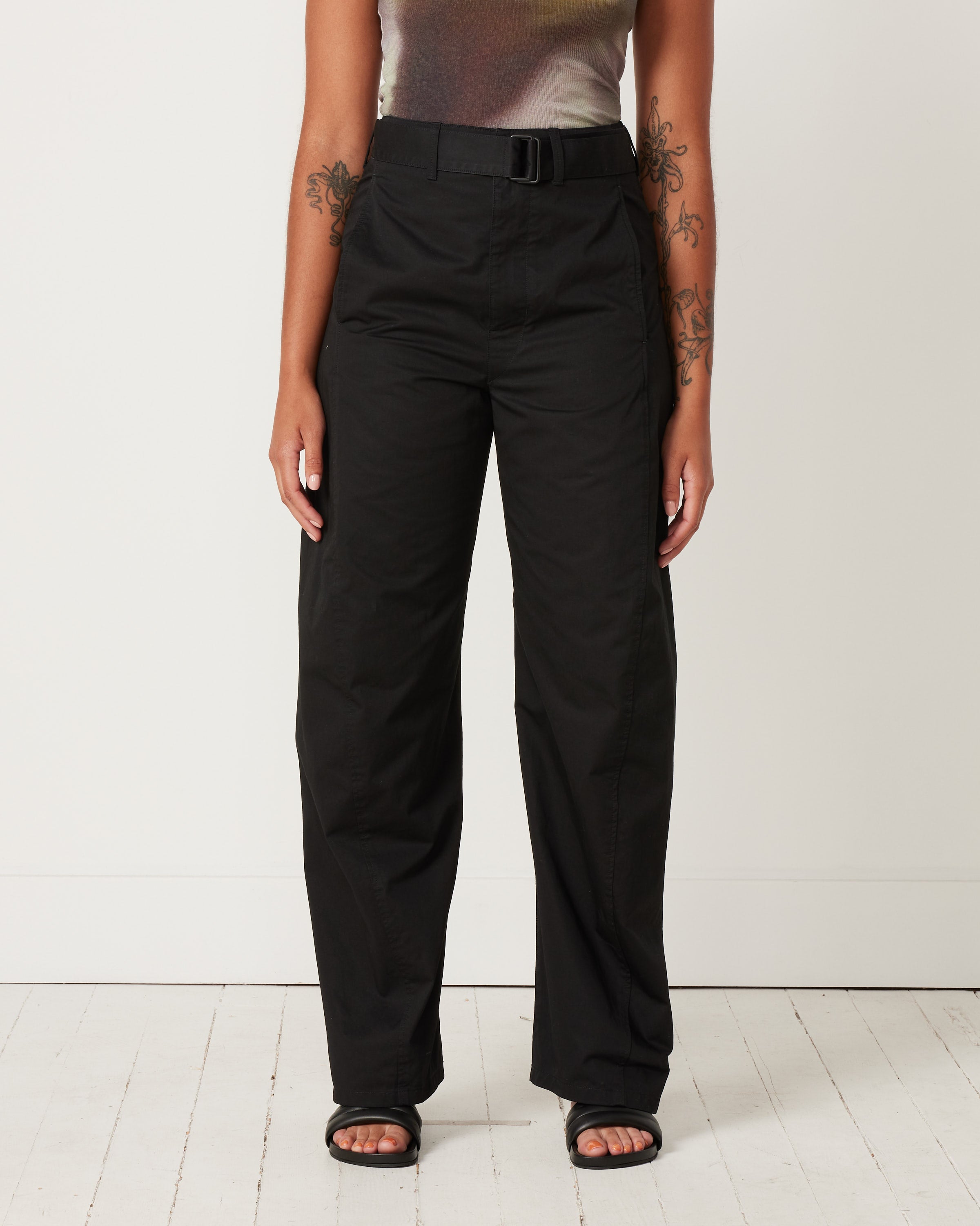 Twisted Cotton Pants