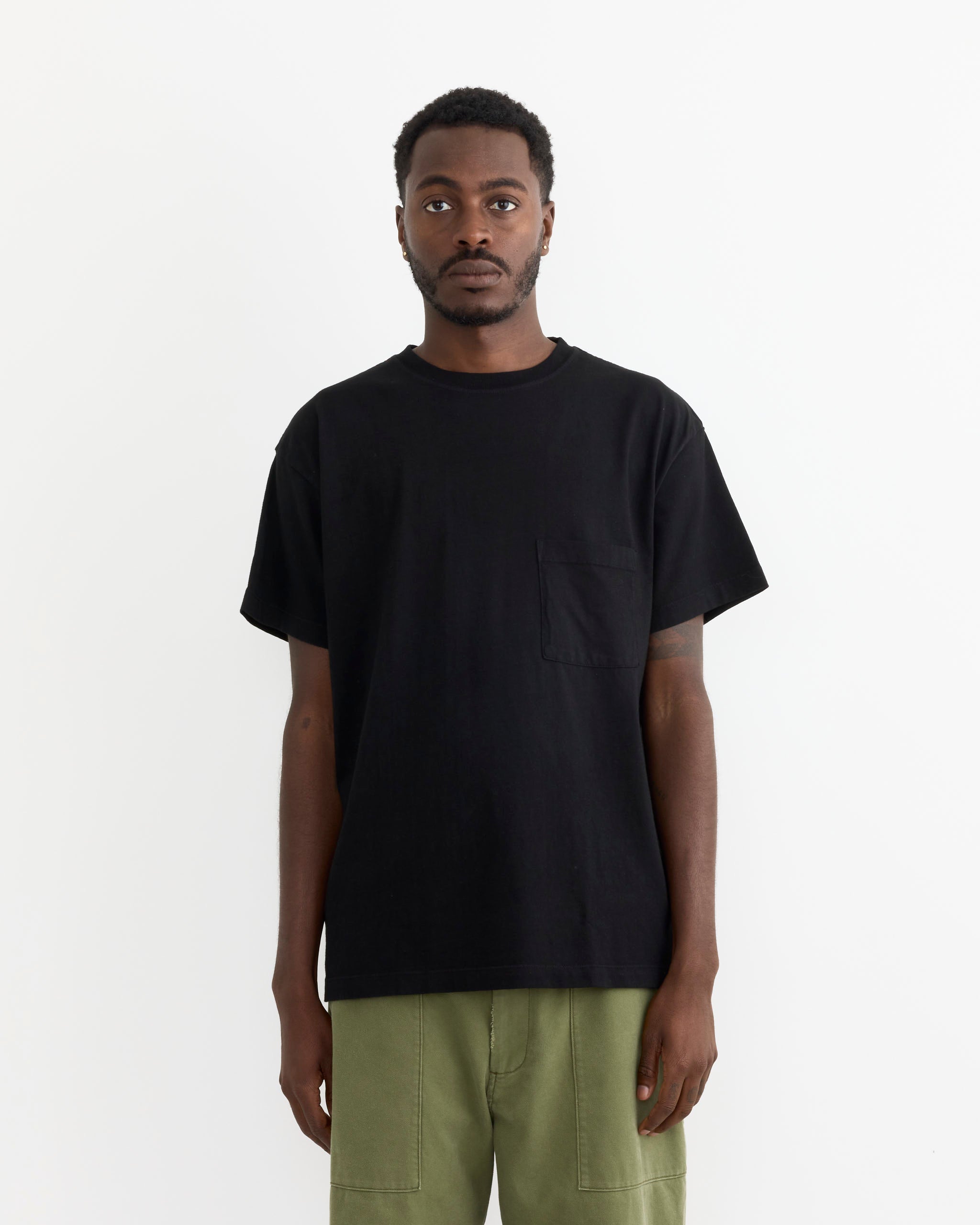 Big Pocket Tee in Black - Black / M (246495)