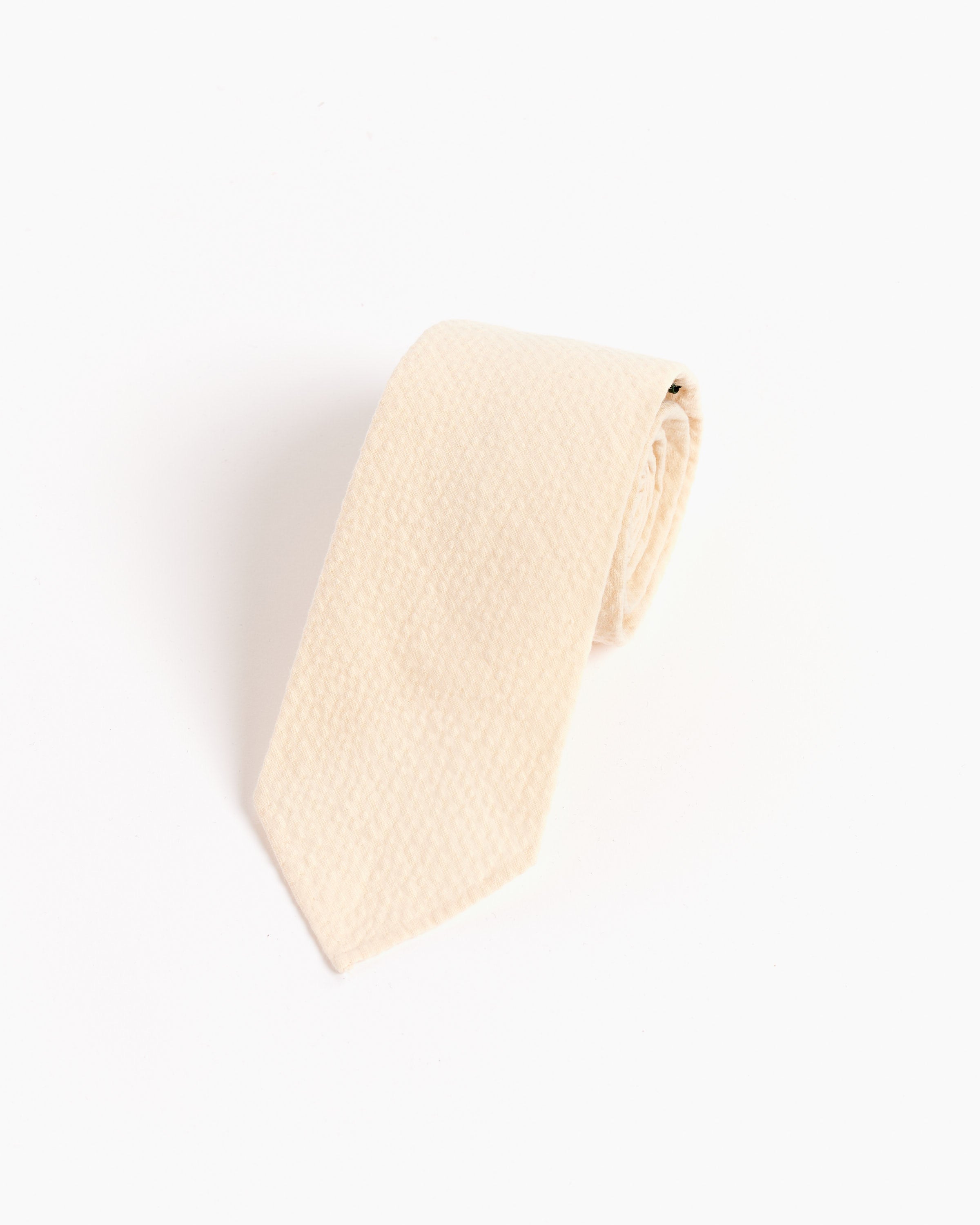 SMOCK x Gitman Vintage Tie Seersucker in Cream