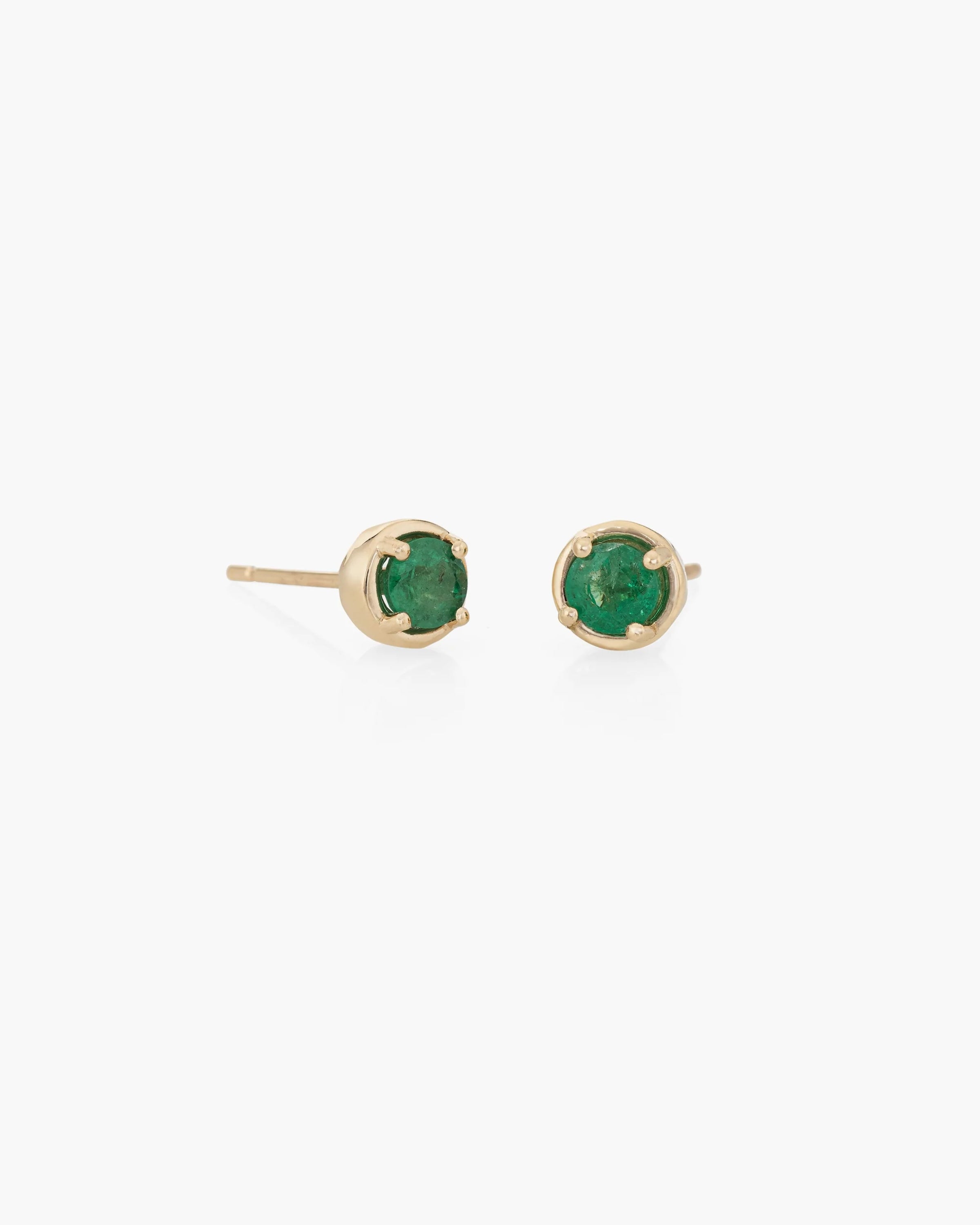 Emerald Dot Stud